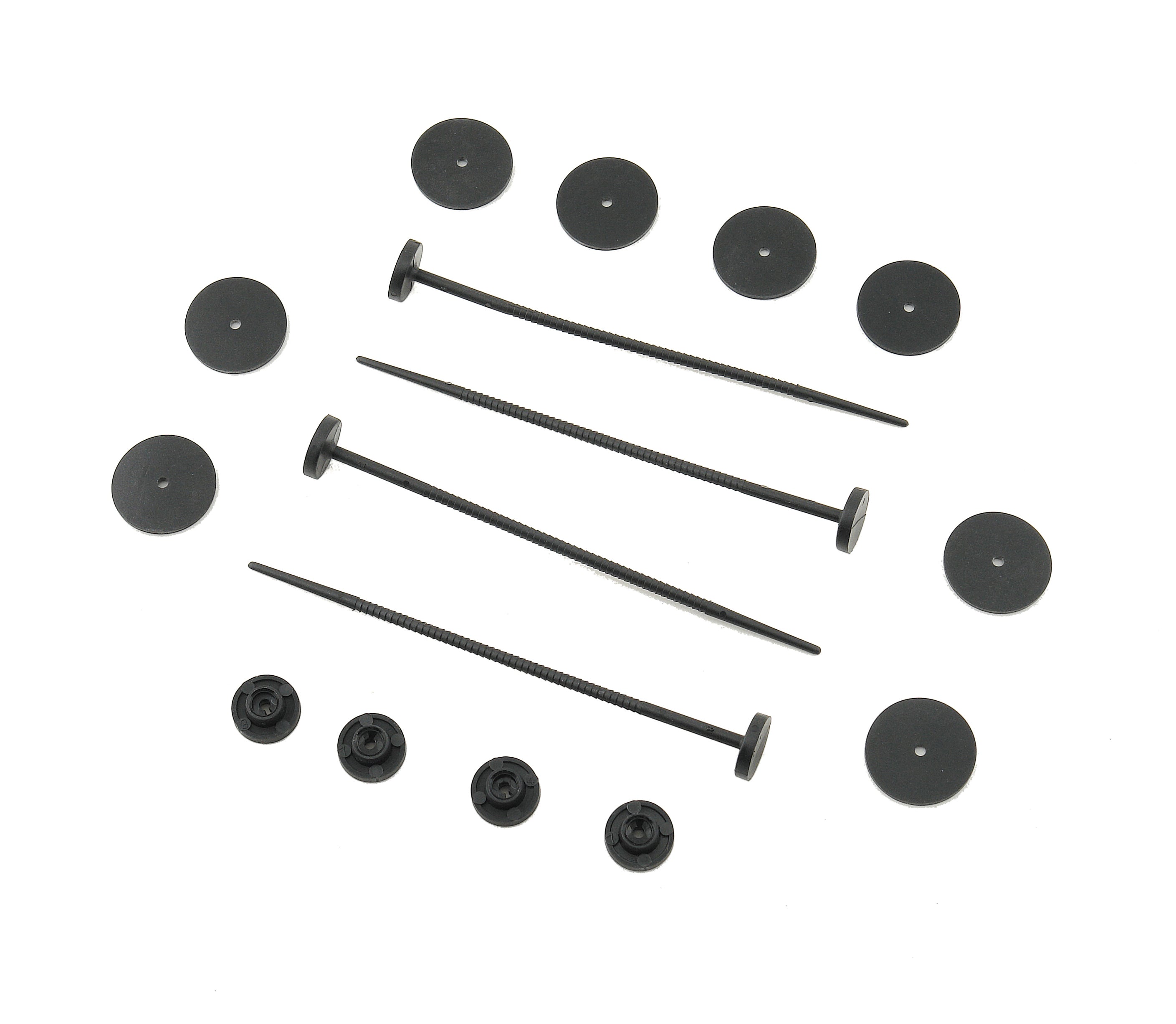 Mr Gasket 1994MRG Replacement Fan Mounting Kit; Universal; Fits Most Electric Fans; 4 Pack; Mr Gasket 1994MRG