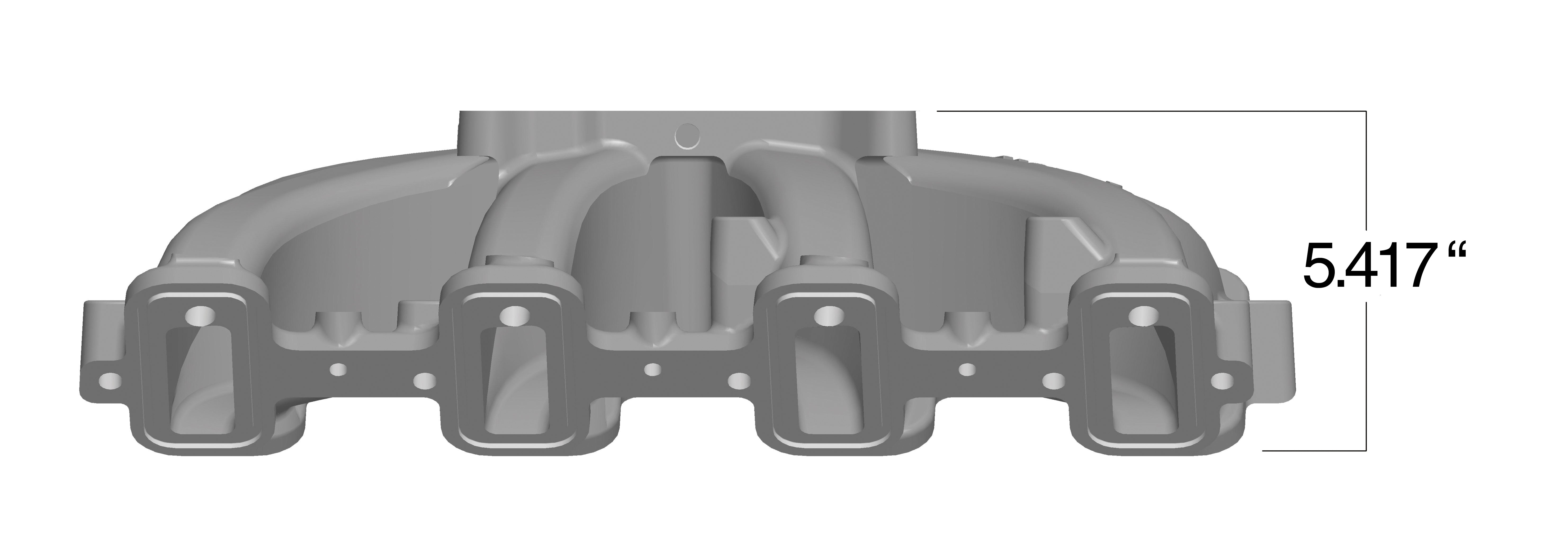 Holley 300-132 LS Single Plane Mid-Rise Intake Holley 300-132