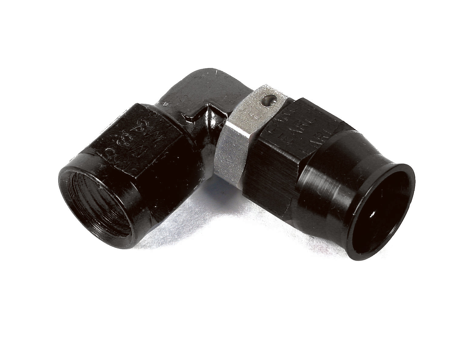 Earl's Adj. Low Profile 90 Degree Speed-Seal Hose End, -10 Hose Size,10 Nut Size
