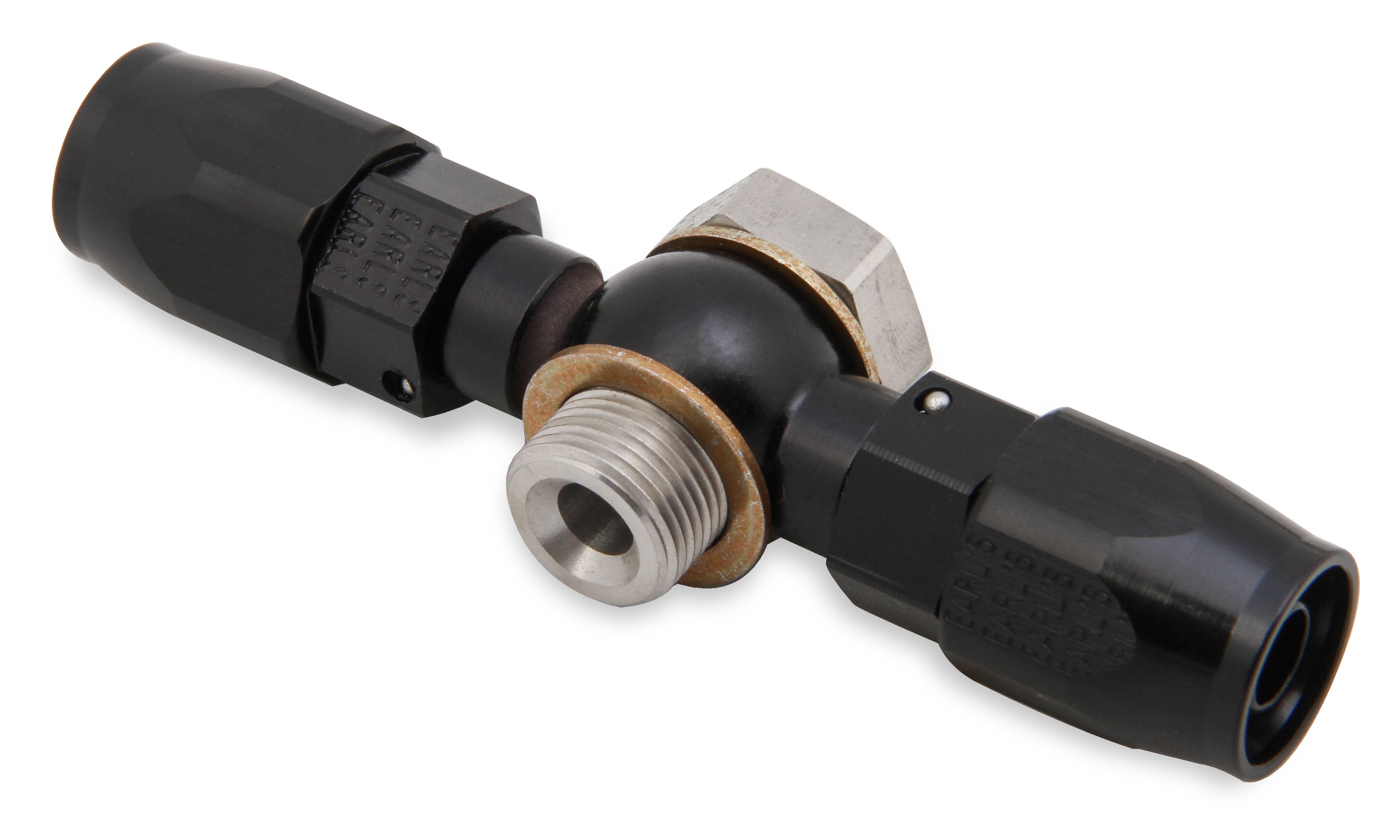 Earls 12mm x 1.25 Double Banjo Swivel-Seal® Hose End AN -6 Black