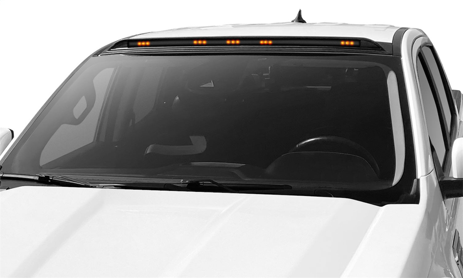 Auto Ventshade (AVS) 698294 Aerocab Marker Light; Black; Low Profile; With Five Amber LED Lights; Auto Ventshade (AVS) 698294
