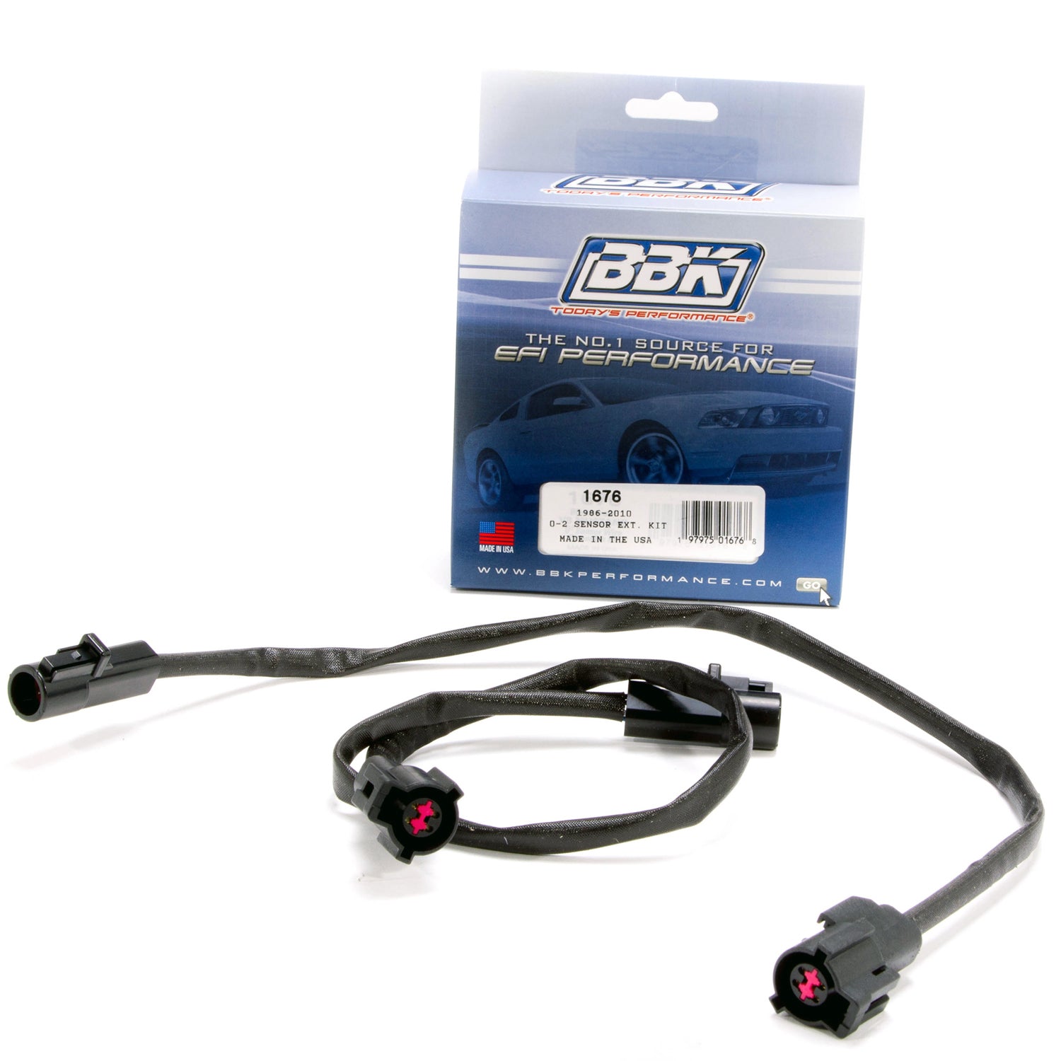 BBK Performance Parts 1676 1986-2010 FORD BBK O2 SENSOR EXTENSION HARNESSES FRONT OR REAR (PAIR) BBK Performance Parts 1676