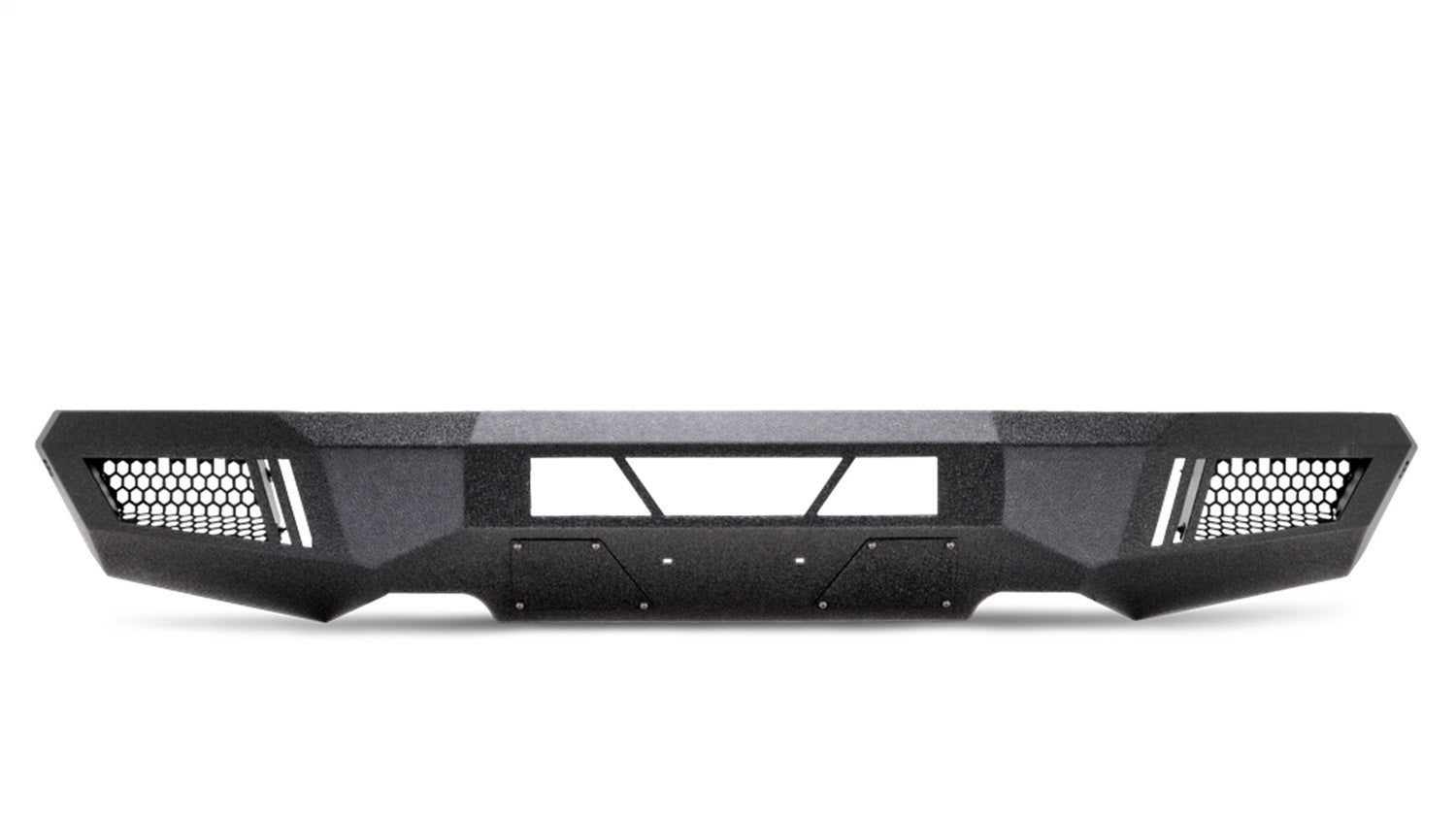 Body Armor FD-19336 ECO-Series Front Bumper; 1/8 in. Thick Steel Plate; Non-Winch; Textured Black; Body Armor FD-19336