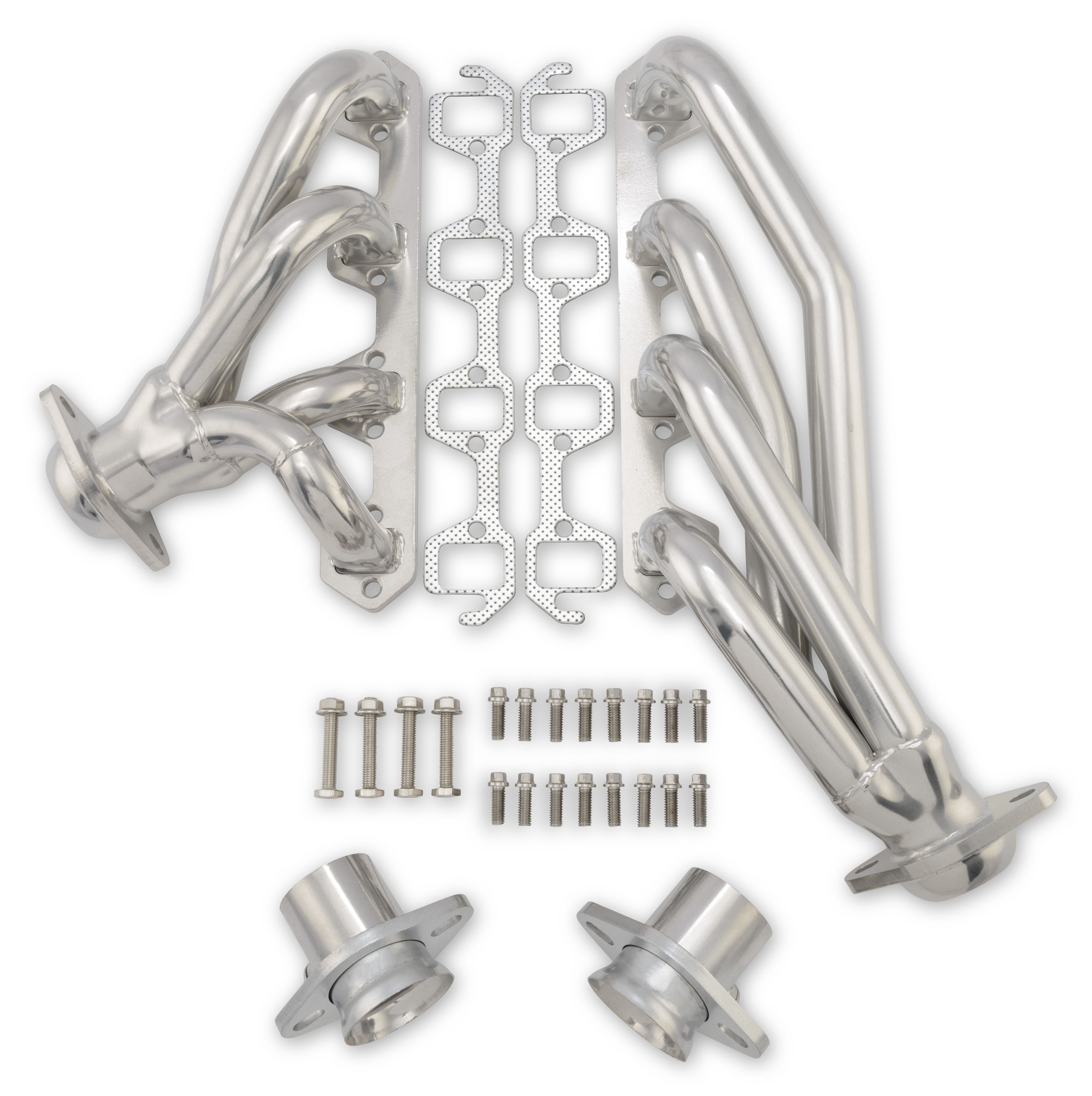 Scott Drake C6TZ-9430-CC-SH 1966-77 Bronco Shorty Header 1-1/2"  Silver Ceramic Coated Scott Drake C6TZ-9430-CC-SH