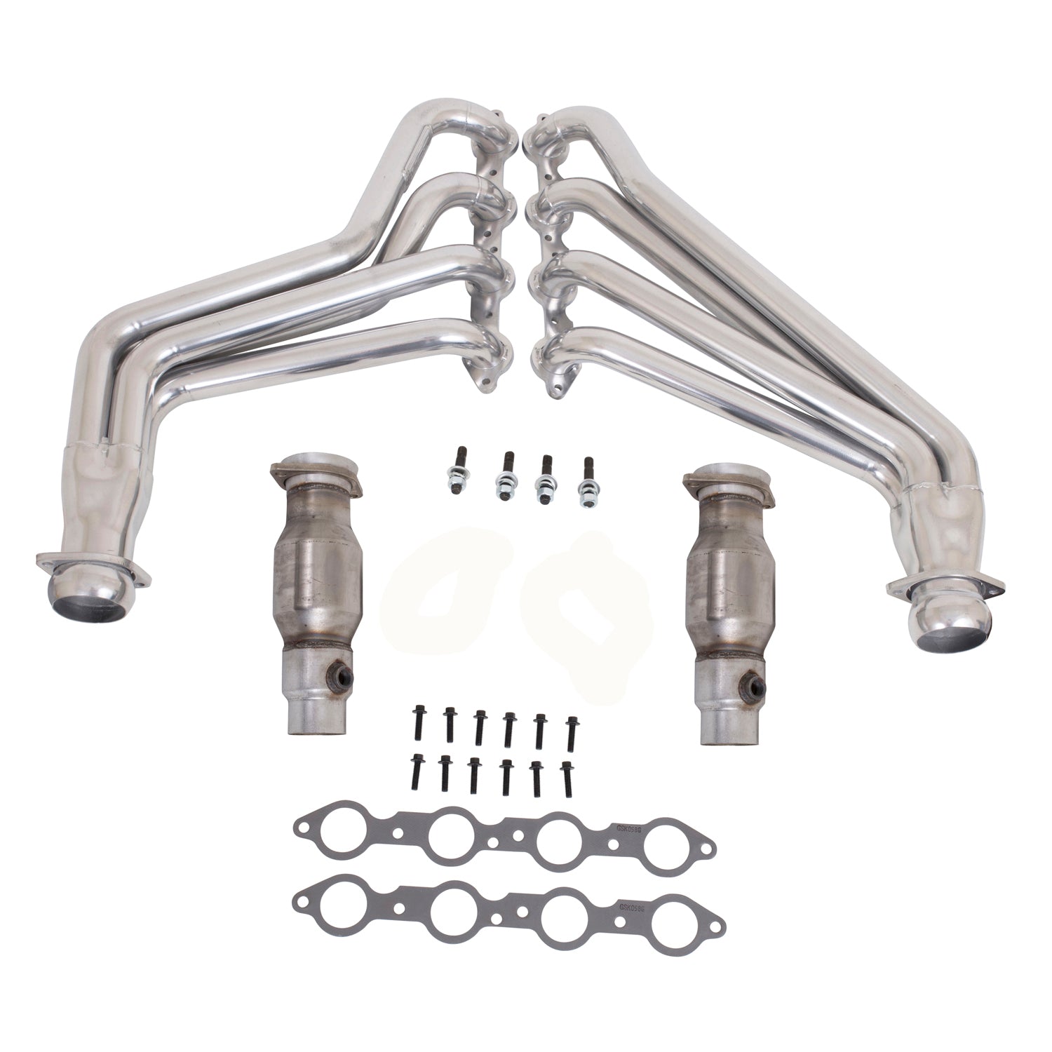 BBK Performance Parts 40210 2010-15 CAMARO 6.2 SS 1-3/4 LONG TUBE HEADERS W/CATS (POLISHED SILVER CERAMIC) BBK Performance Parts 40210