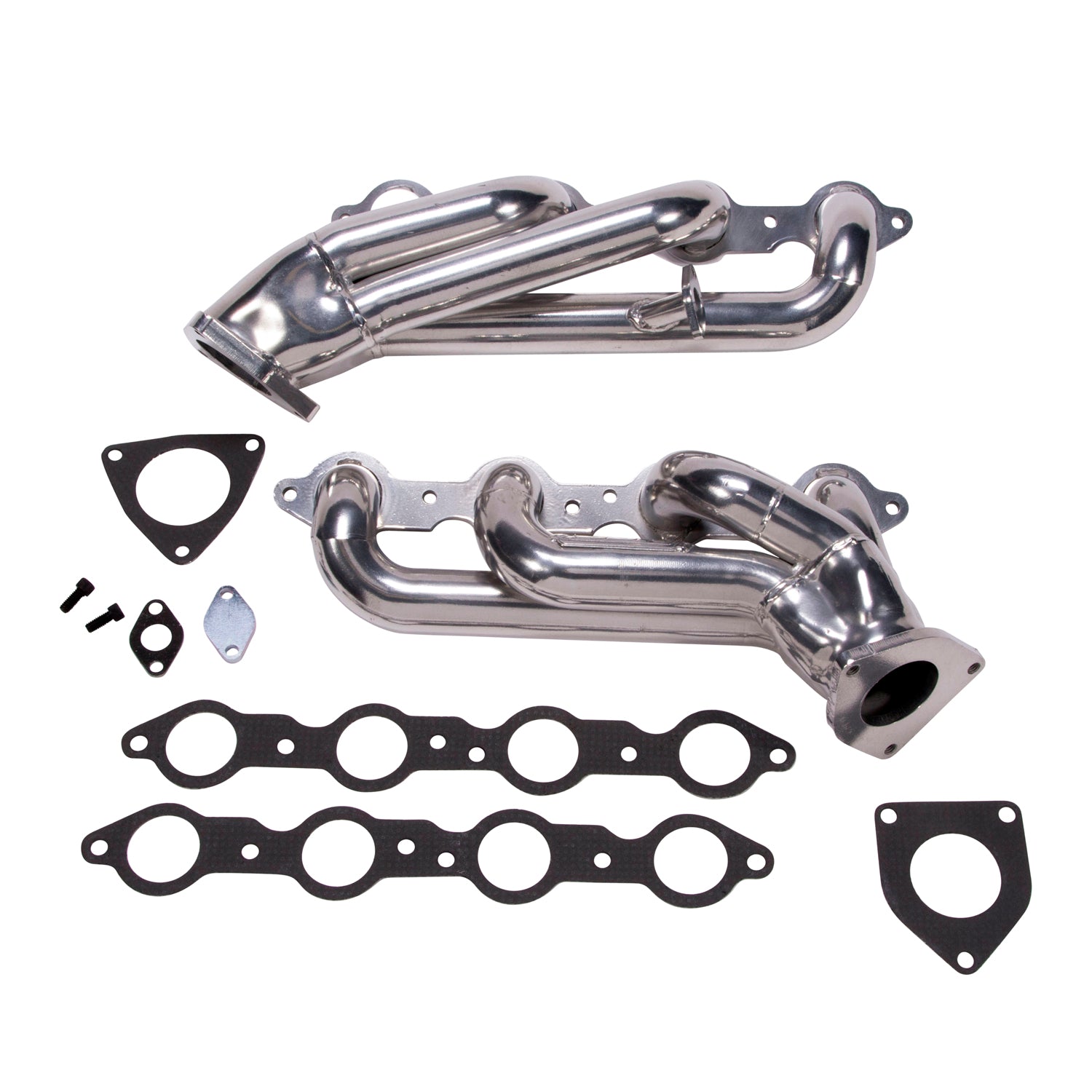 BBK Performance Parts 40060 1999-2013 GM TRUCK/SUV 6.0L 1-3/4 SHORTY HEADERS (POLISHED SILVER CERAMIC) BBK Performance Parts 40060