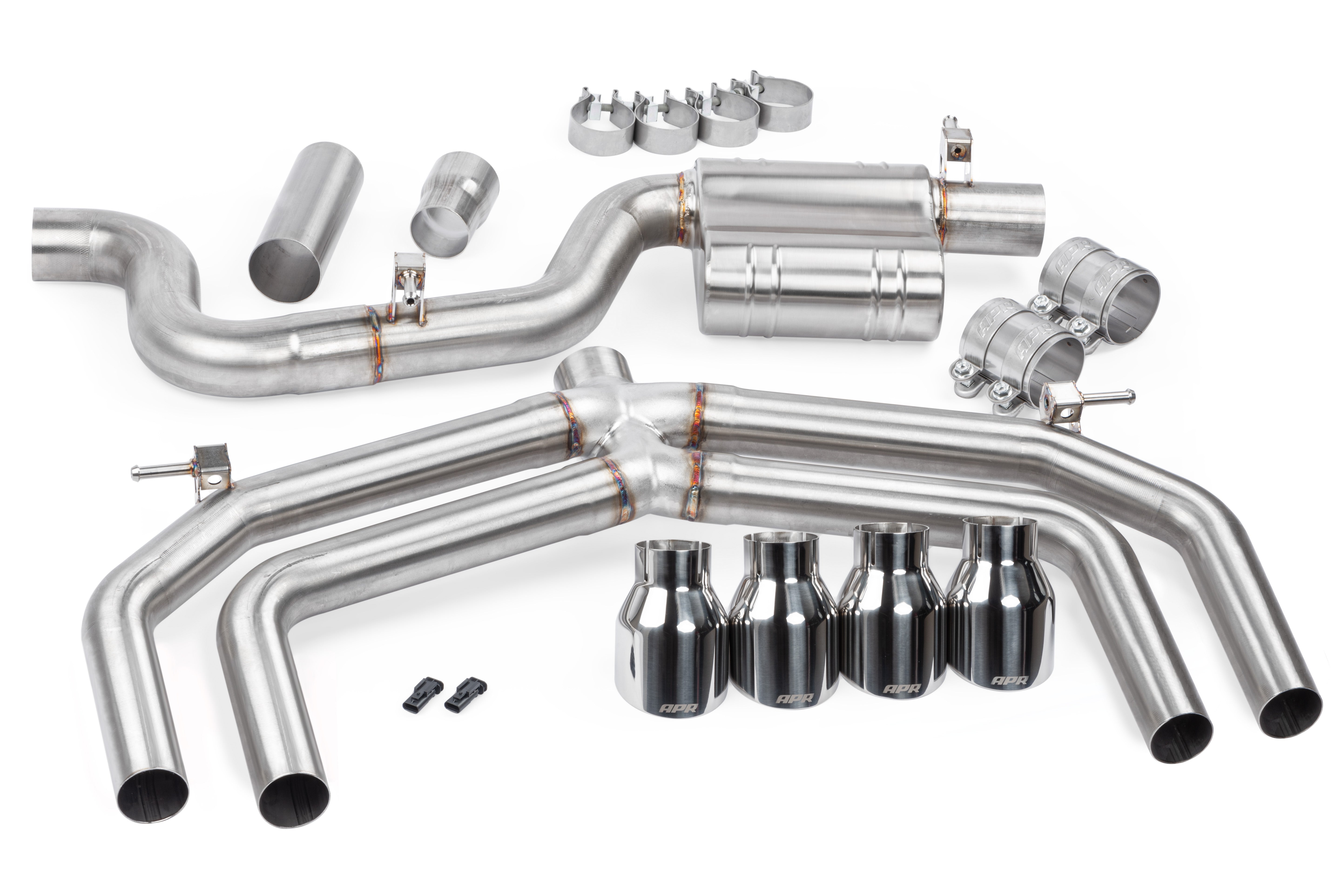APR CBK0019 APR Catback Exhaust System (Valveless) - S3 Sedan (8V) APR CBK0019