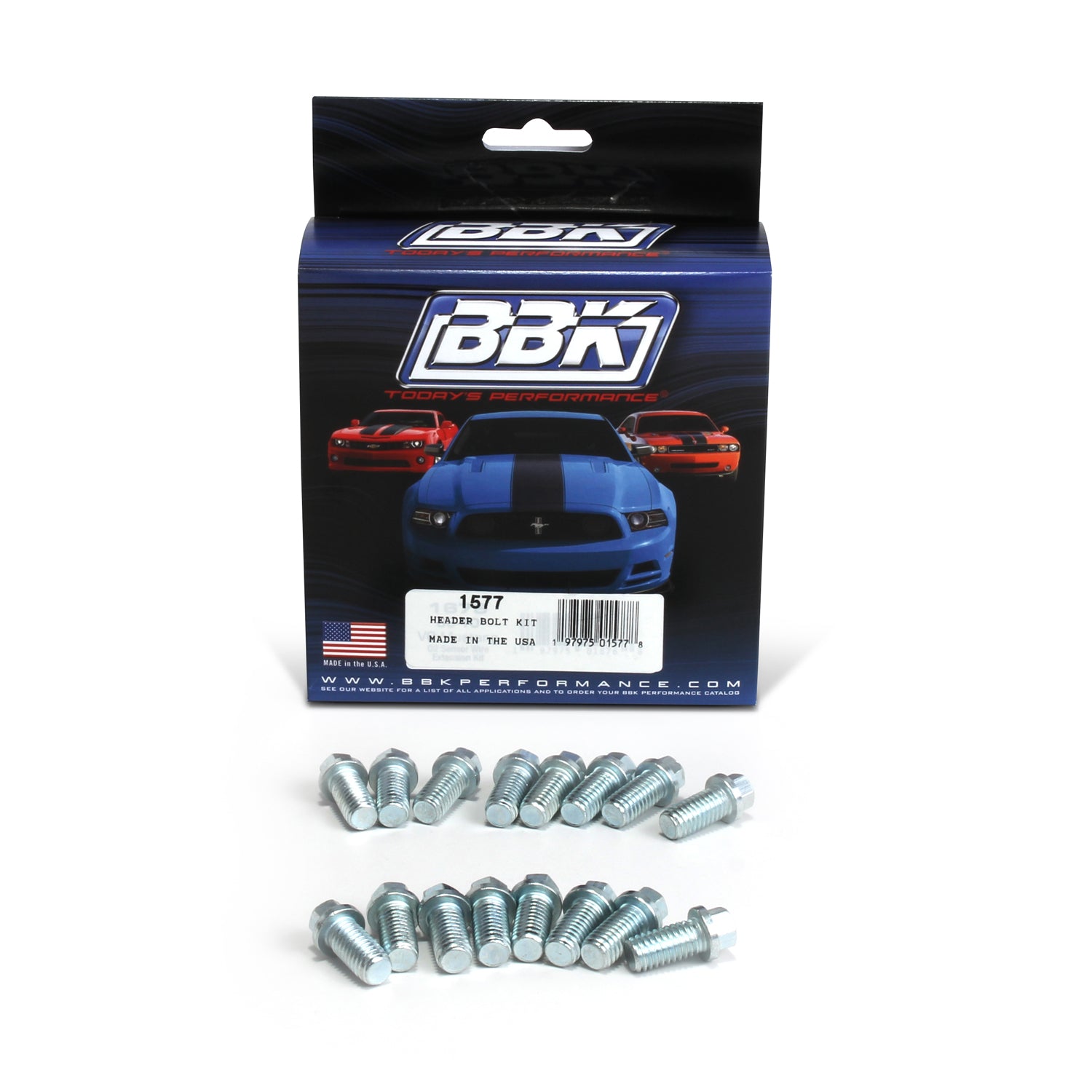 BBK Performance Parts 1577 Bolt Kit Exhaust Headers SBF BBK Performance Parts 1577