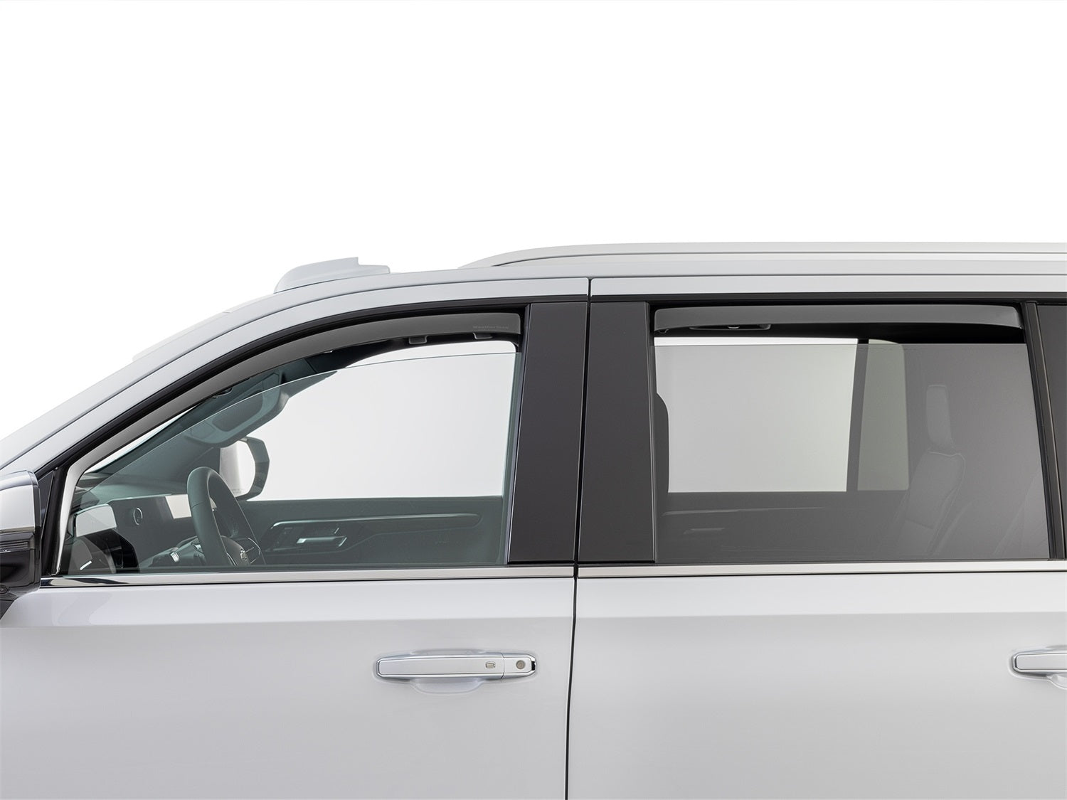 Weathertech 841010IM Side Window Deflector; Front And Rear; Dark Tint; Weathertech 841010IM