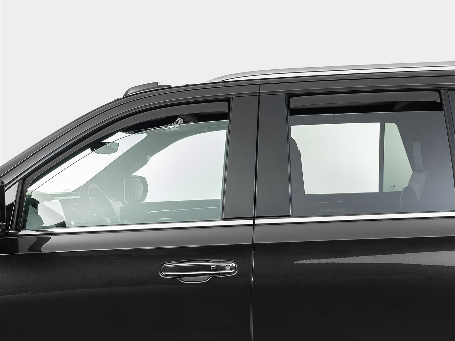 Weathertech 821010IM Side Window Deflector; Front And Rear; Dark Tint; Weathertech 821010IM