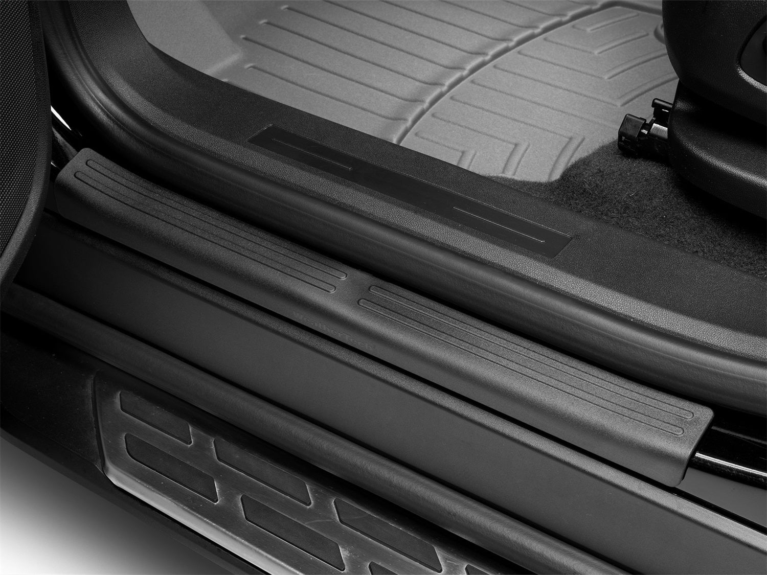 Weathertech ST064K1 Sill Protector; 4 Door Set; Black; Weathertech ST064K1