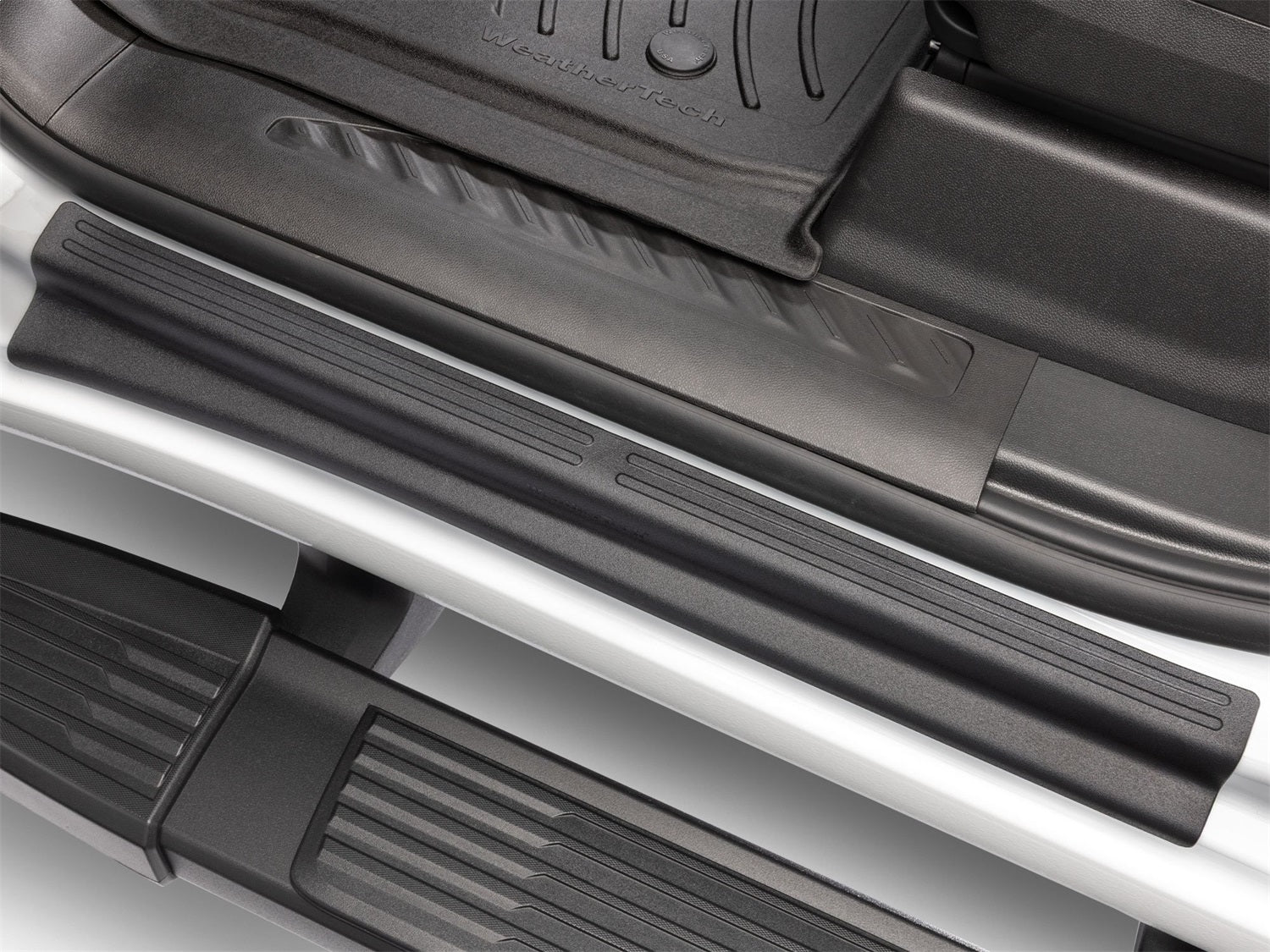Weathertech ST015K2 Sill Protector; 4 Door Set; Black; Weathertech ST015K2