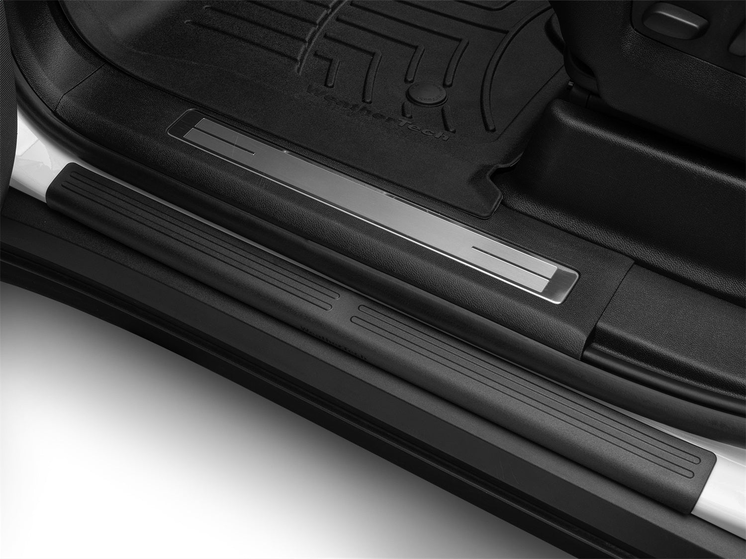 Weathertech ST061K1 Sill Protector; 4 Door Set; Black; Weathertech ST061K1