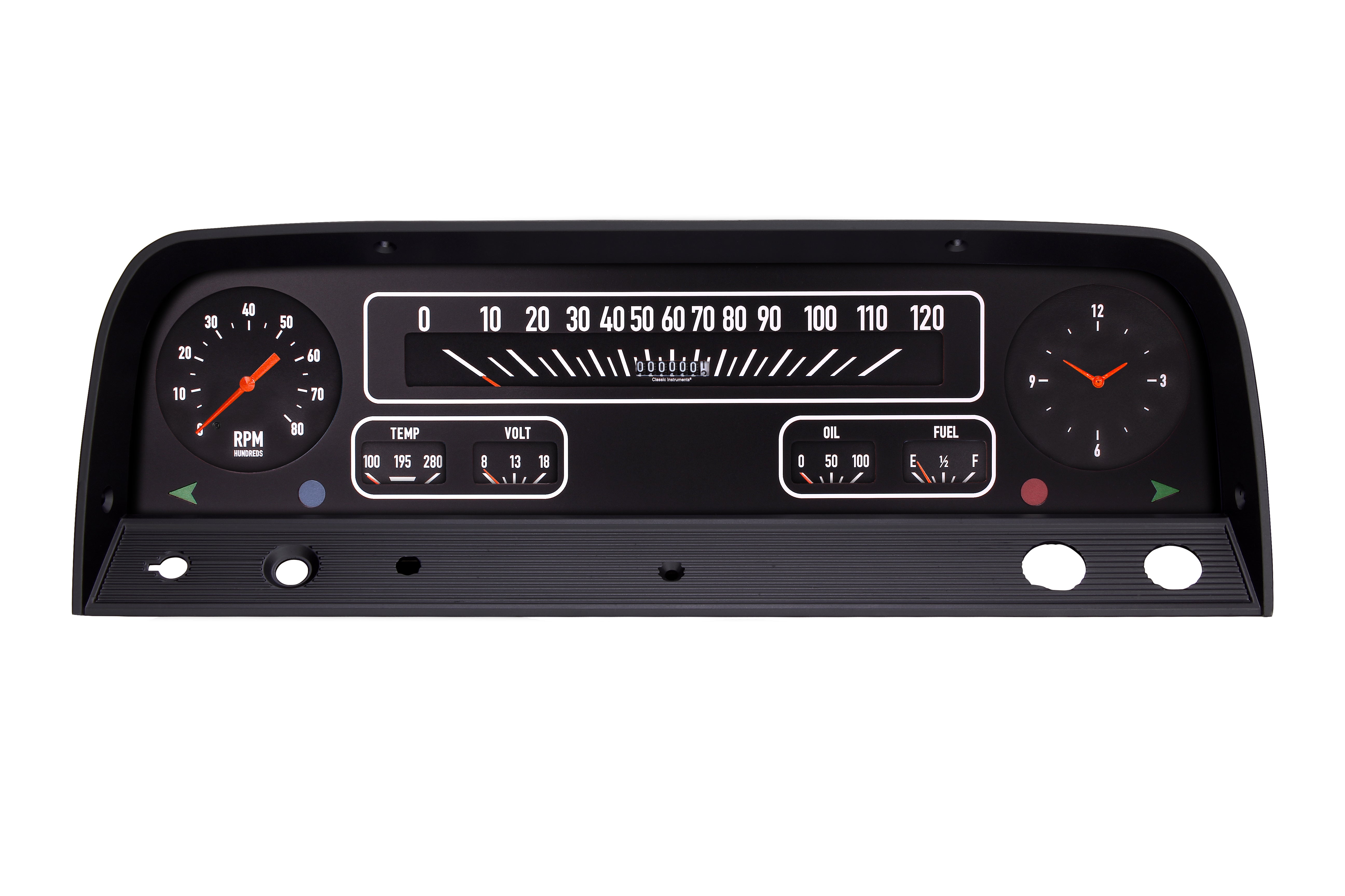Classic Instruments CT64B Classic Instruments Classic Truck Package - Black Classic Instruments CT64B