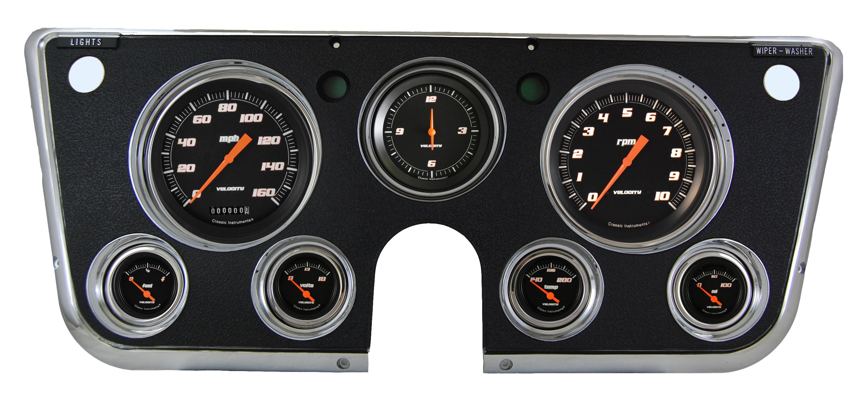 Classic Instruments CT67VSB The Velocity Series Black for 1967-1972 Chevy Truck Classic Instruments CT67VSB