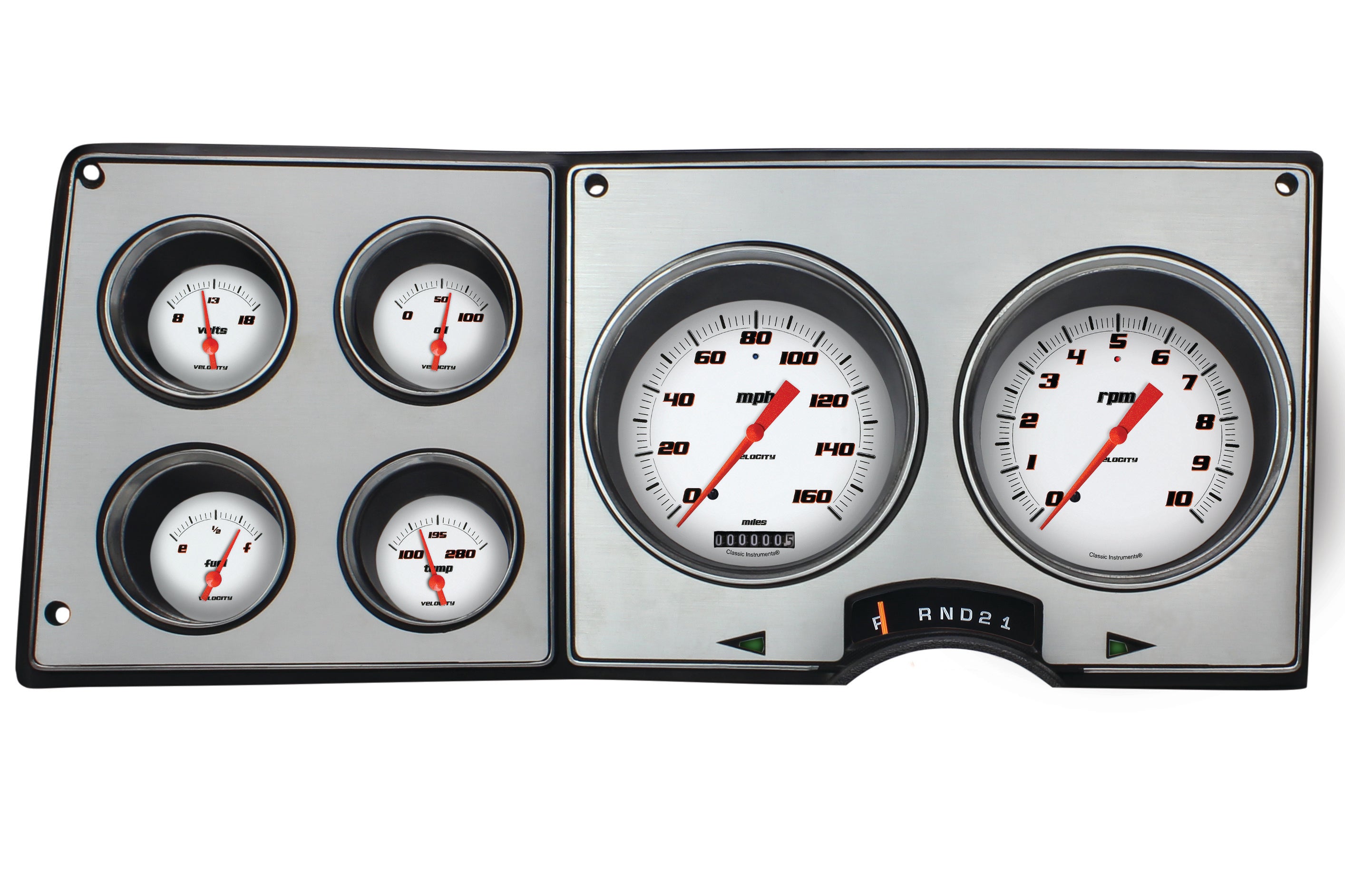 Classic Instruments CT73VSW The Velocity White Package for 1973-1987 Chevy Truck Classic Instruments CT73VSW