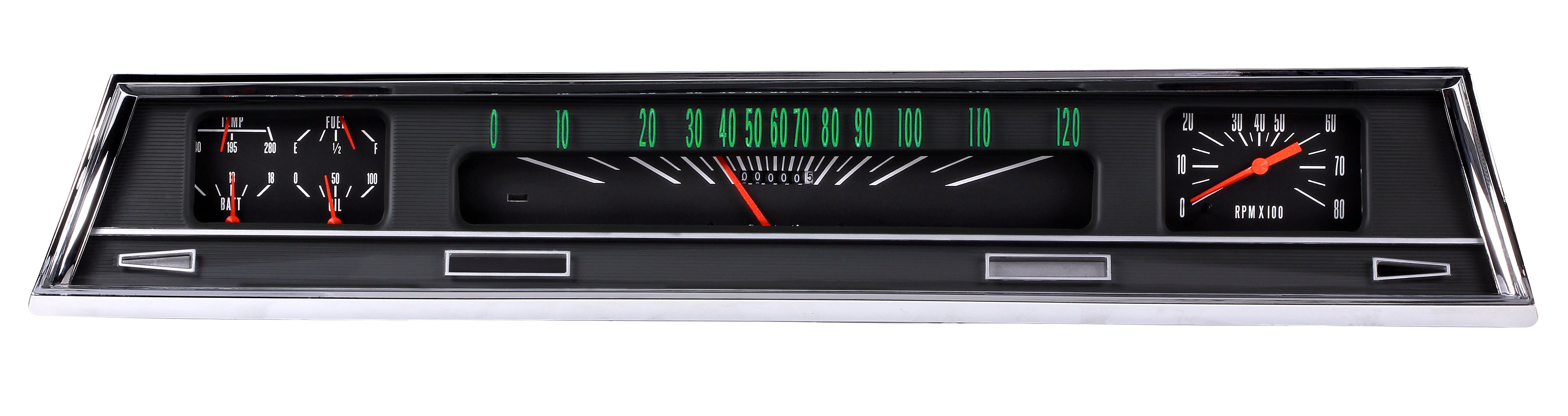 Classic Instruments CV66B The Black Direct-fit Package for 1966-1967 Chevelle Classic Instruments CV66B