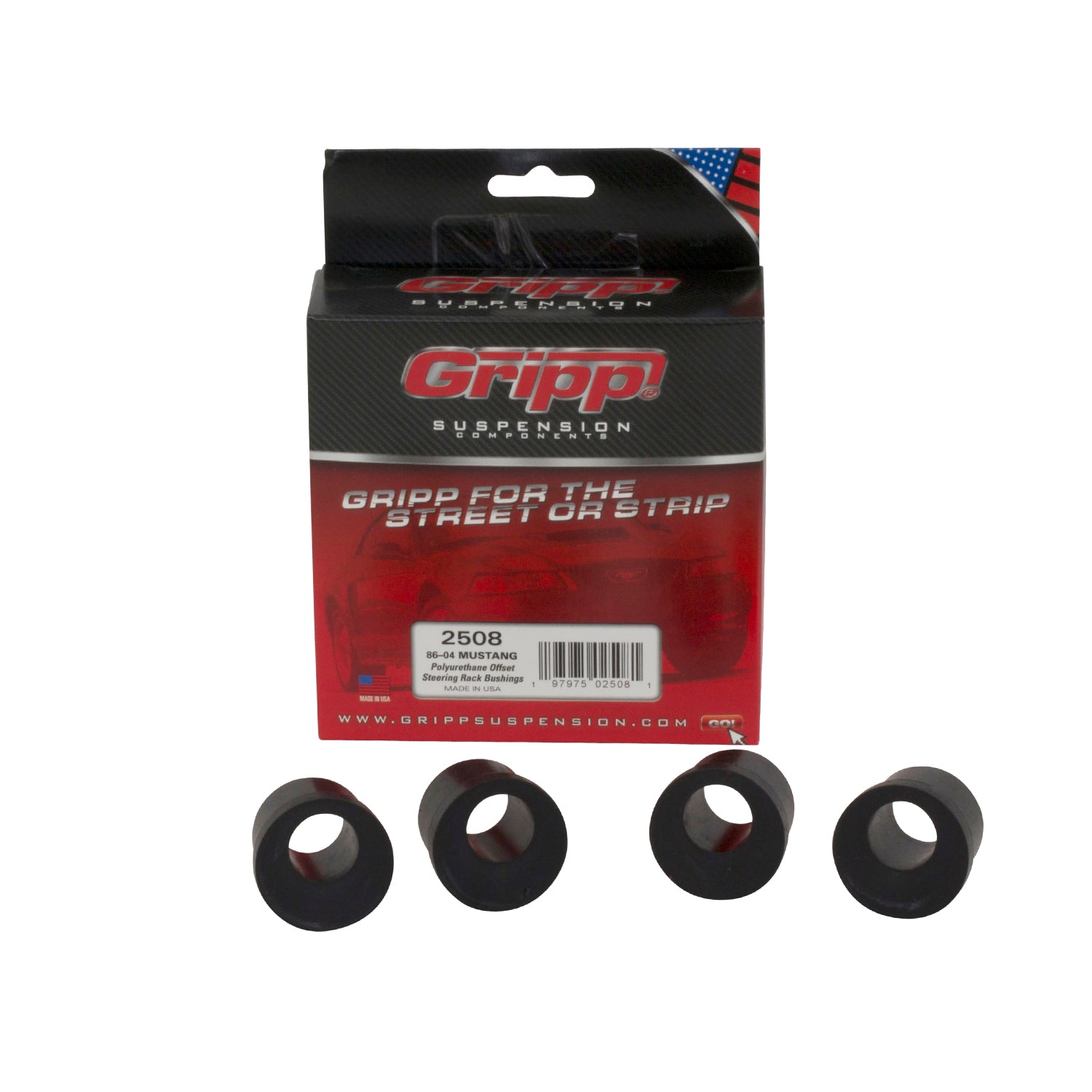 BBK Performance Parts 2508 1986-2004 MUSTANG OFFSET STEERING RACK BUSHING KIT (POLYURETHANE) BBK Performance Parts 2508