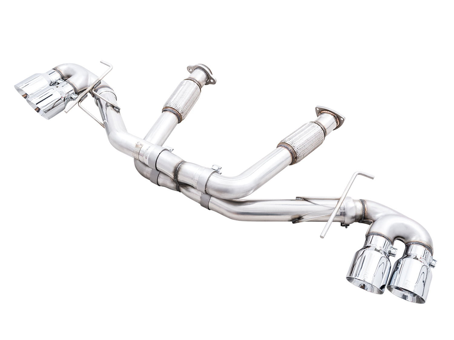 AWE Tuning 3020-42080 AWE Track Edition for C8 Corvette -- Chrome Tips AWE Tuning 3020-42080