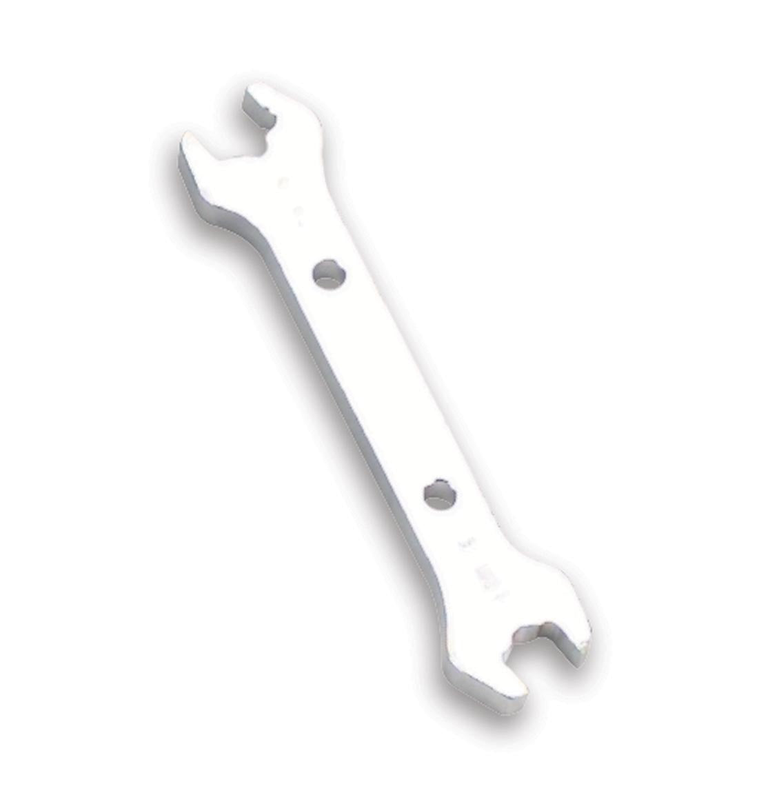 Double-Ended Hose End Wrench, Hex Size 9/16 x 1/2, 4 Nut-3 Nut, Natural