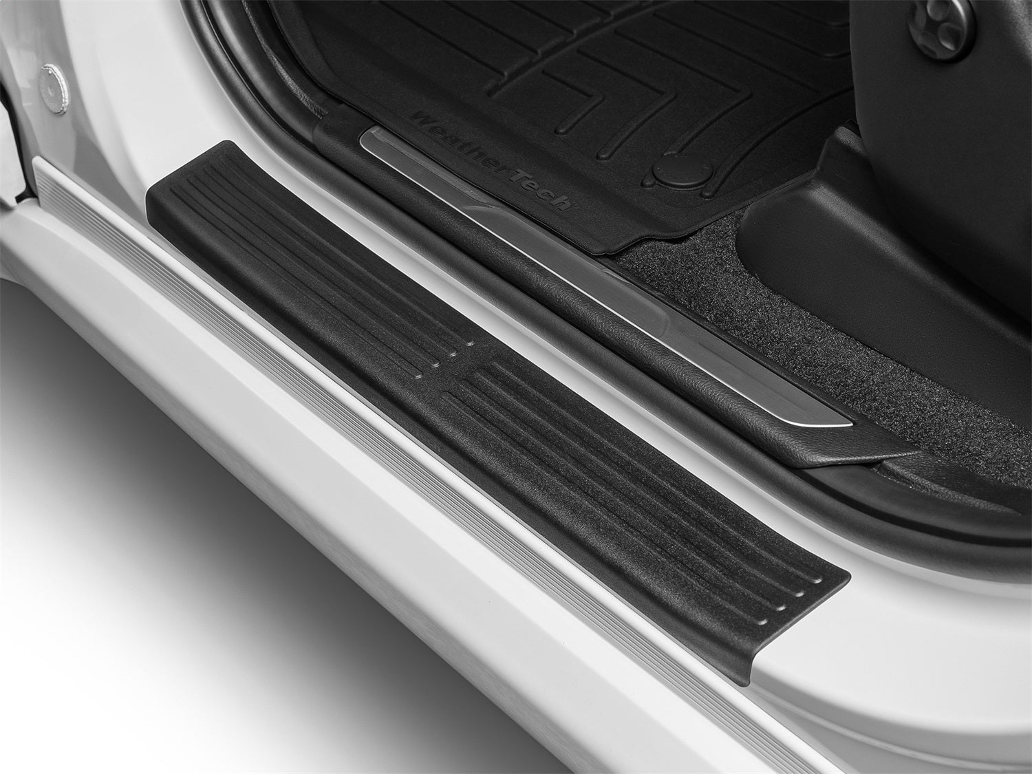 Weathertech ST031K1 Sill Protector; 4 Door Set; Black; Weathertech ST031K1