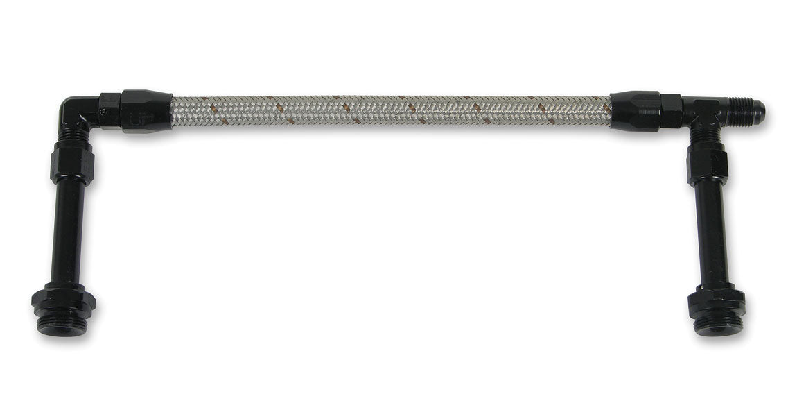 Fuel Line Kit -6 AN Dual Feed w/Stainless Hose For Holley Dominator