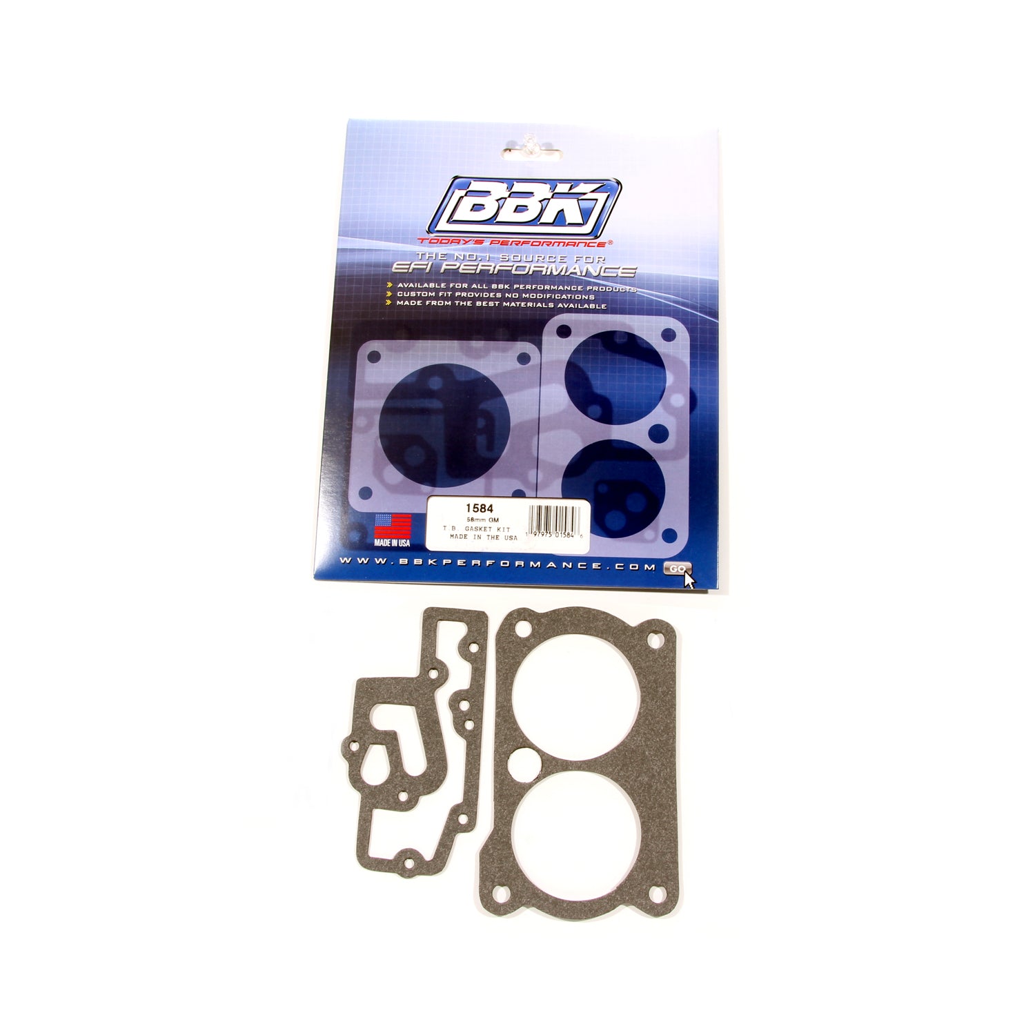 BBK Performance Parts 1584 Throttle Body Gasket Kit - 58mm GM BBK Performance Parts 1584