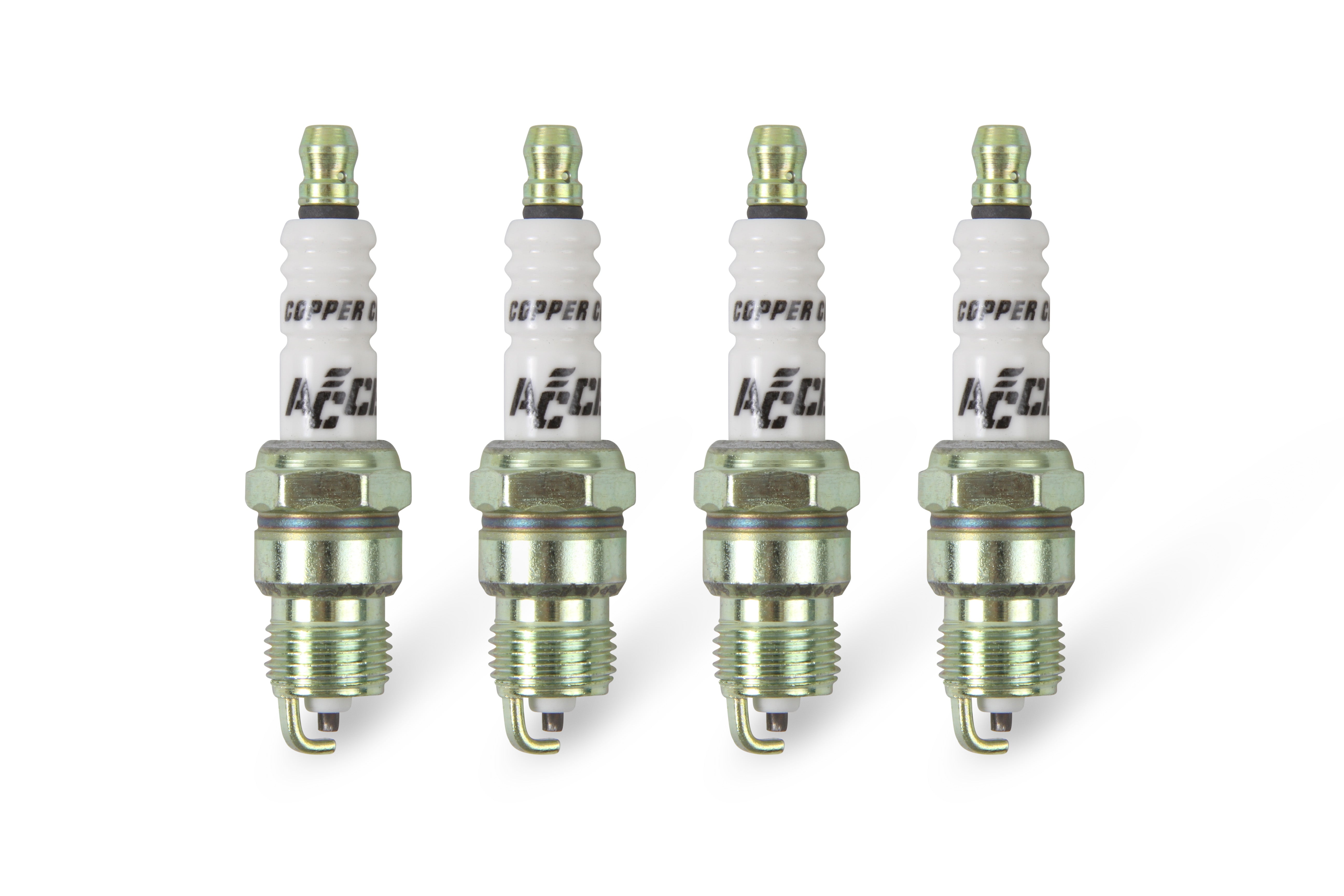 ACCEL 0276S-4 U-Groove Spark Plug Header Plug; Standard; Shorty Plug For Headers; 4 Pack; ACCEL 0276S-4