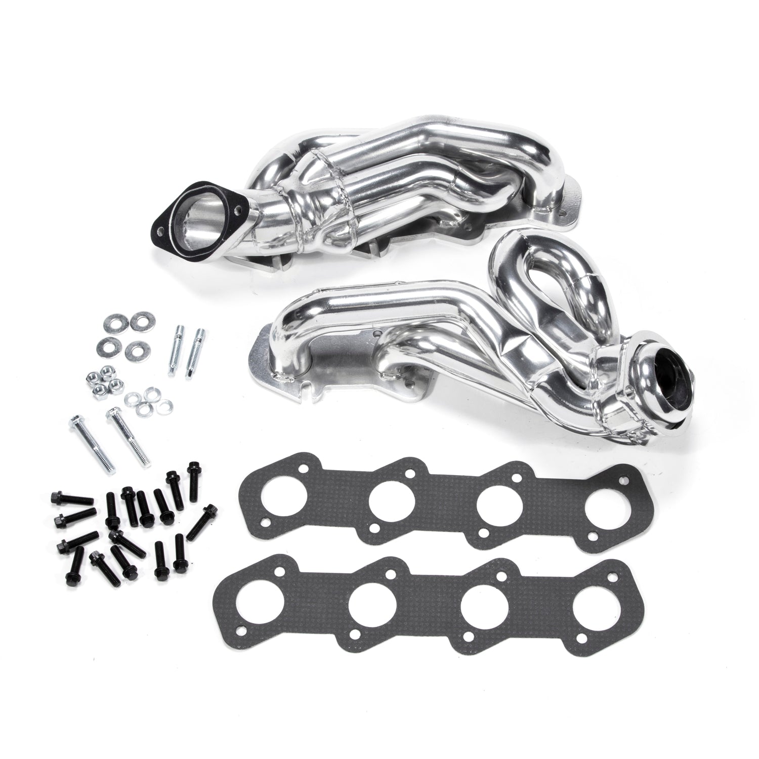 BBK Performance Parts 16150 1996-2004 MUSTANG GT 1-5/8 SHORTY TUNED LENGTH HEADERS (POLISHED SILVER CERAMIC) BBK Performance Parts 16150
