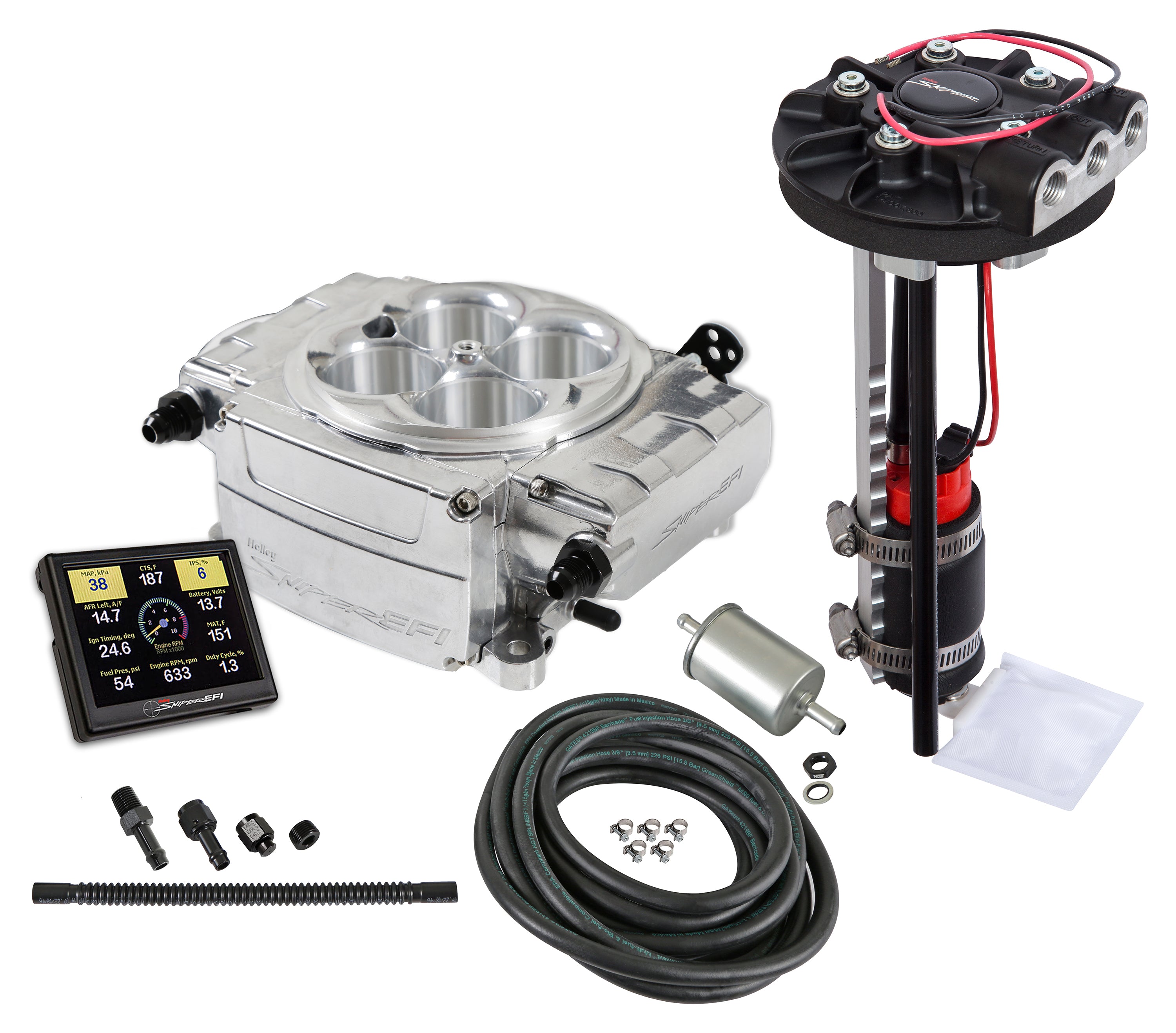 Holley Sniper EFI 550-510-3XD Holley Sniper 2 EFI - Polished Holley Sniper EFI 550-510-3XD
