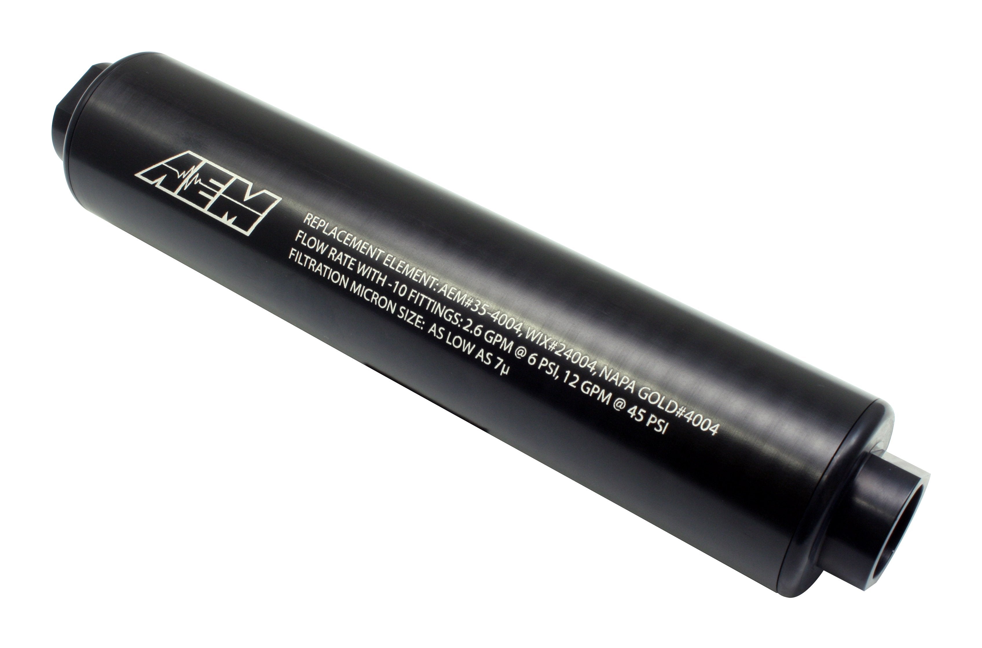 AEM Electronics 25-201BK AEM Universal High Volume Fuel Filter AEM Electronics 25-201BK