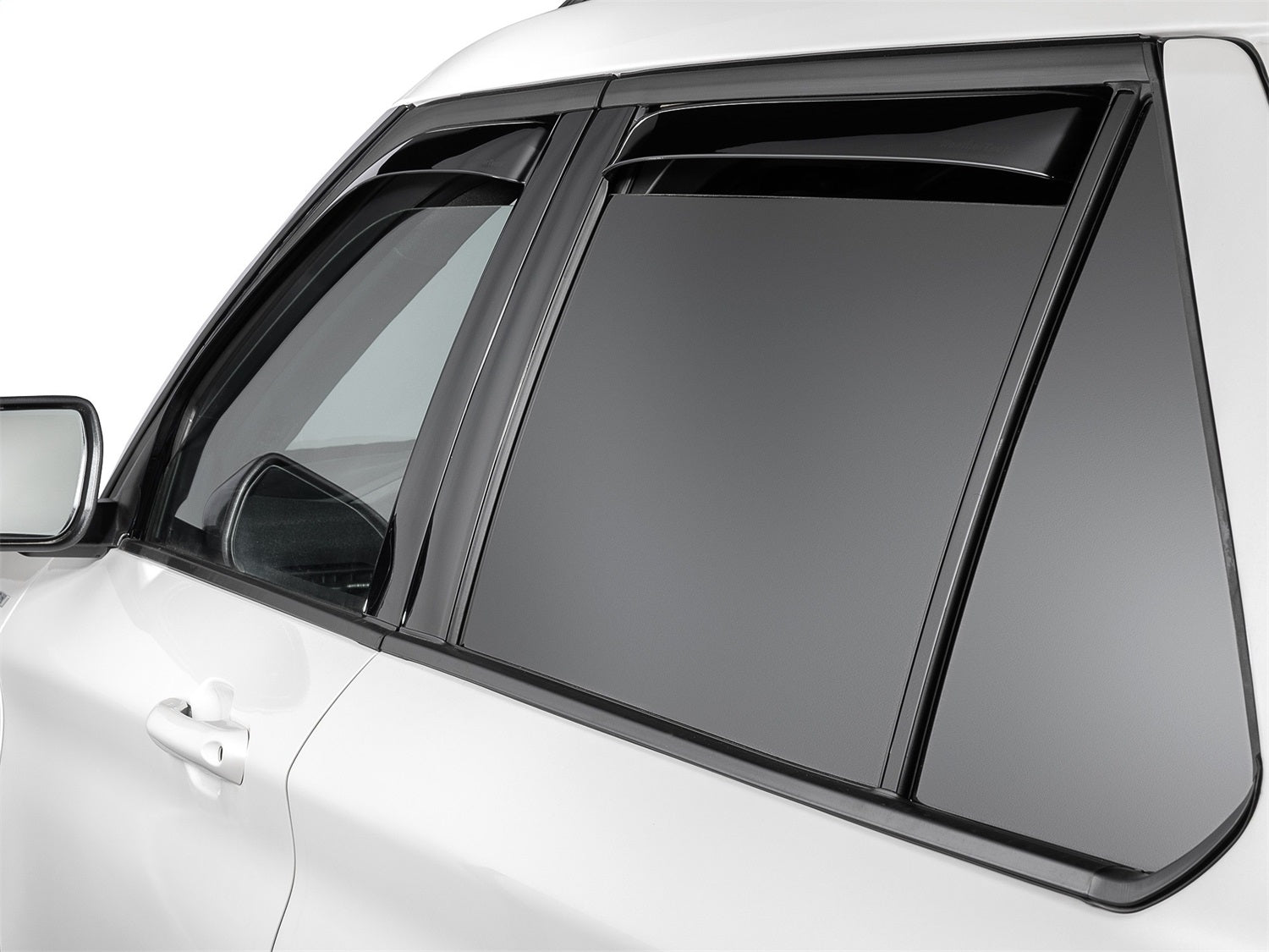 Weathertech 82954IM Side Window Deflector Set; Front And Rear; Dark Tint; Weathertech 82954IM