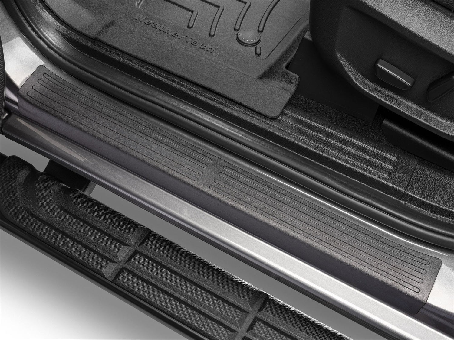 Weathertech ST019K1 Sill Protector; 4 Door Set; Black; Weathertech ST019K1