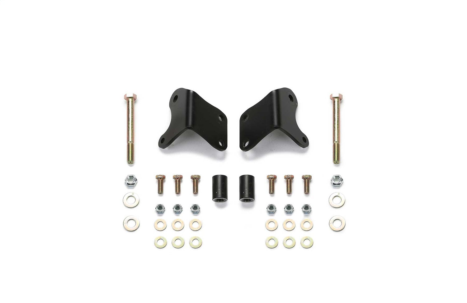 Fabtech FTS24141 Shock Mount Relocation Brackets; Front; Lower; For Use w/3 in. Long Travel; Fabtech FTS24141