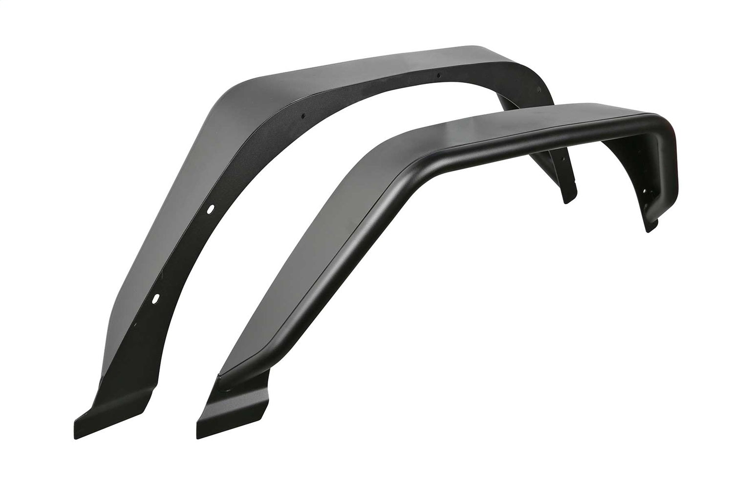 Fabtech FTS24213 Tube Fenders; 4.5 in. Wide; Rear;  Steel; Texture Black; Fabtech FTS24213