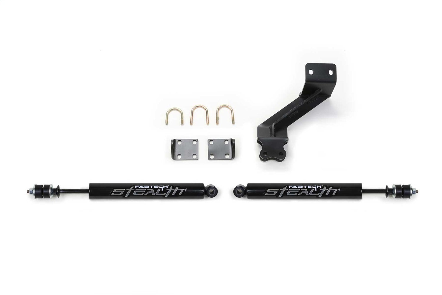 Fabtech FTS8047 Steering Stabilizer Kit; Stealth Dual Shock; For Stock Steering Systems; Fabtech FTS8047