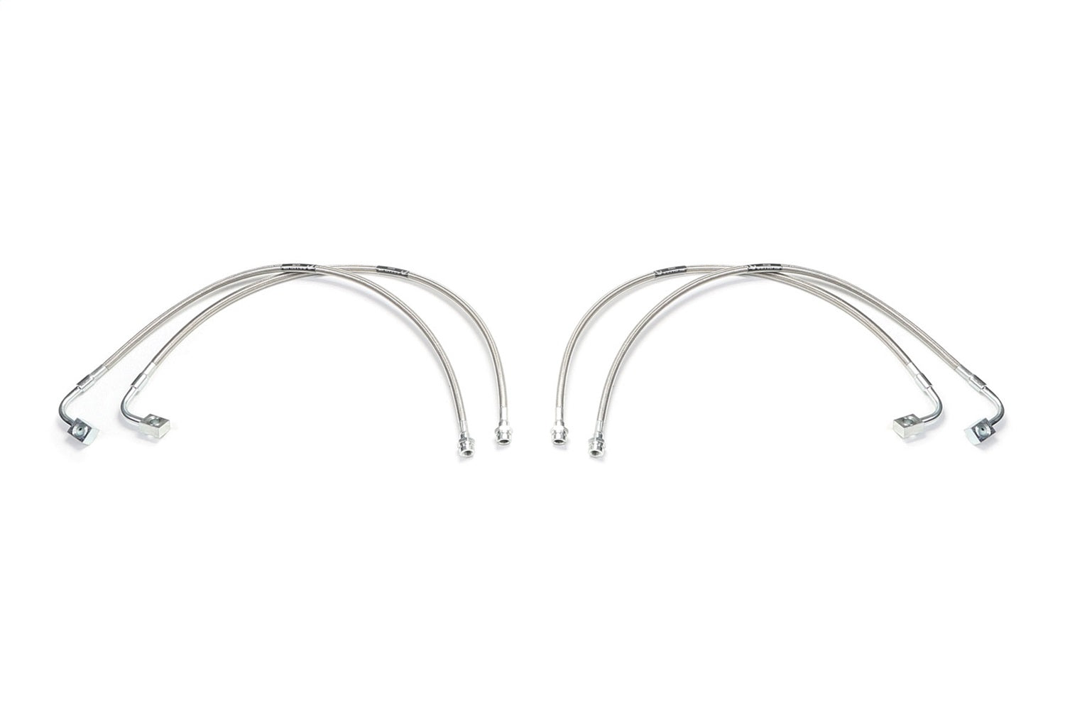 Fabtech FTS94061 Extended Brake Line Kit; Front And Rear; w/Return Springs; Fabtech FTS94061