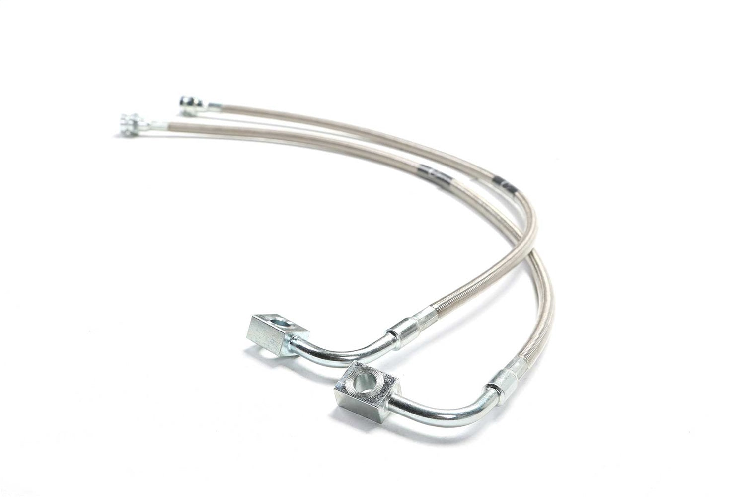 Fabtech FTS94062 Extended Brake Line Kit; Front; w/Return Springs; Fabtech FTS94062