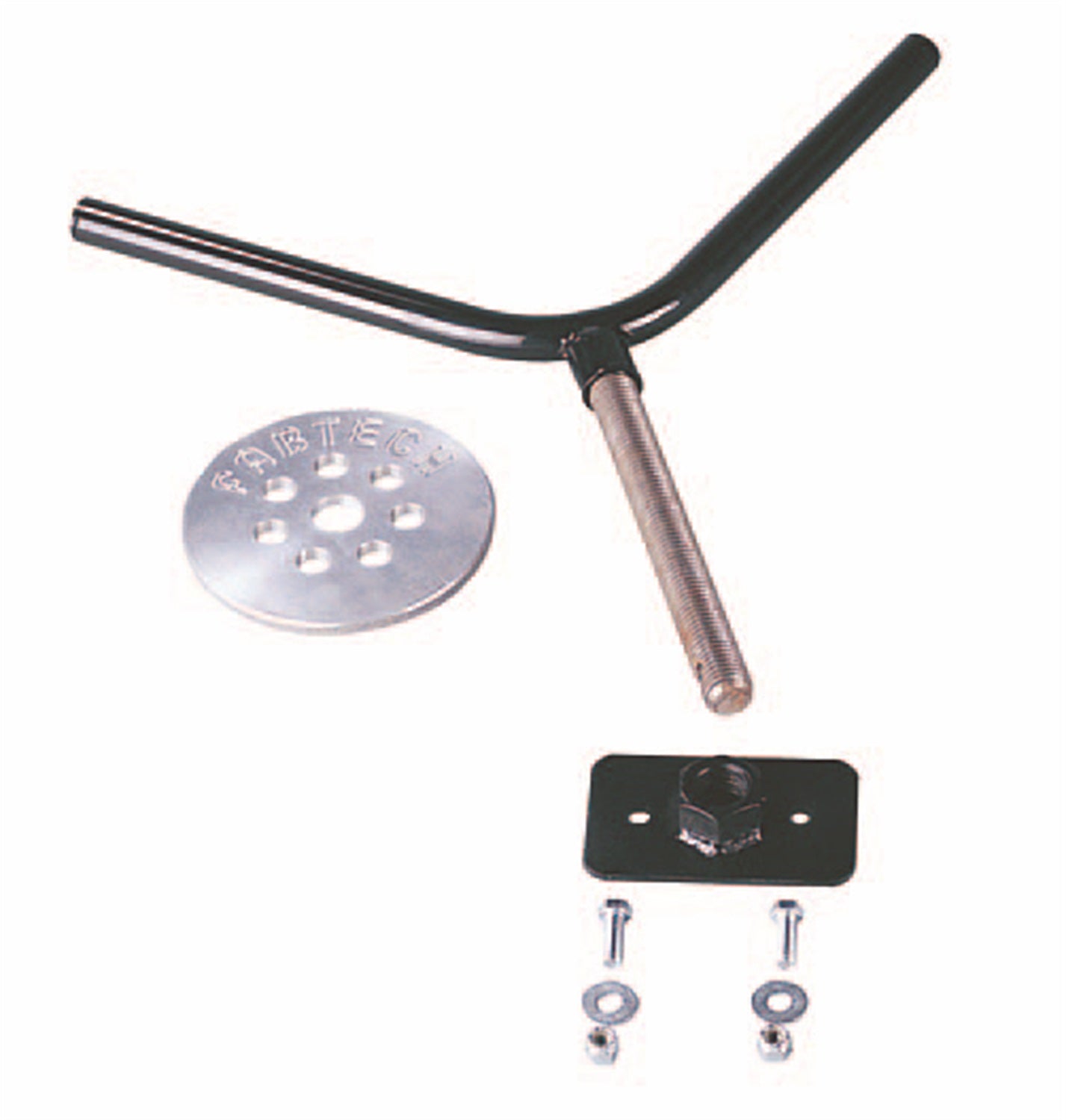Fabtech FTT10001BK Spare Tire Mount Kit; Flat Spare Tire; Black; Fabtech FTT10001BK