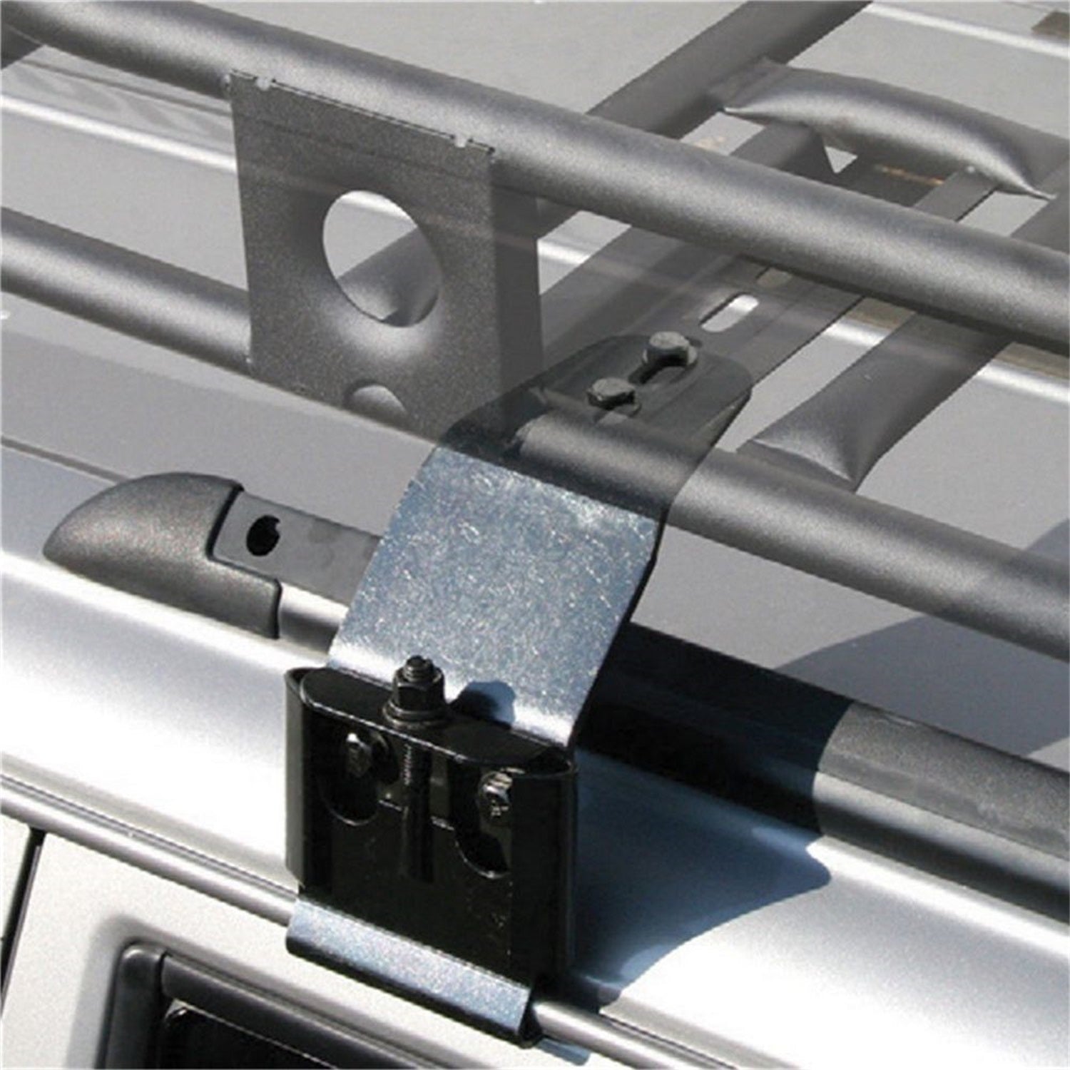Rain Gutter Clamps; Incl. 4 Clamps/Upper Extension Bracket; Smittybilt HD-4