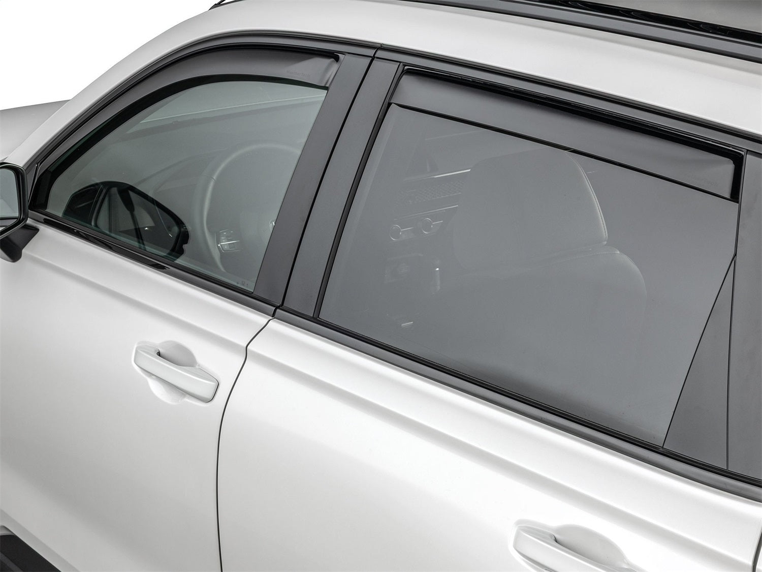 Weathertech 821071IM Side Window Deflector Set; Front And Rear; Dark Tint; Weathertech 821071IM