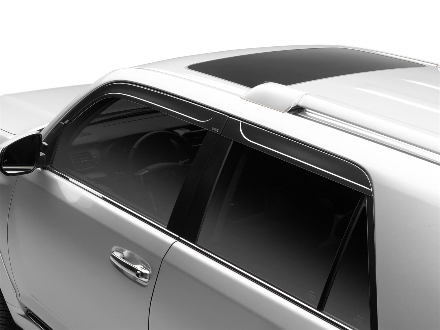 Husky Liners 2854149 Low Profile Ventvisor Deflector; Smoke; Outside Mount; 4 pc. Husky Liners 2854149