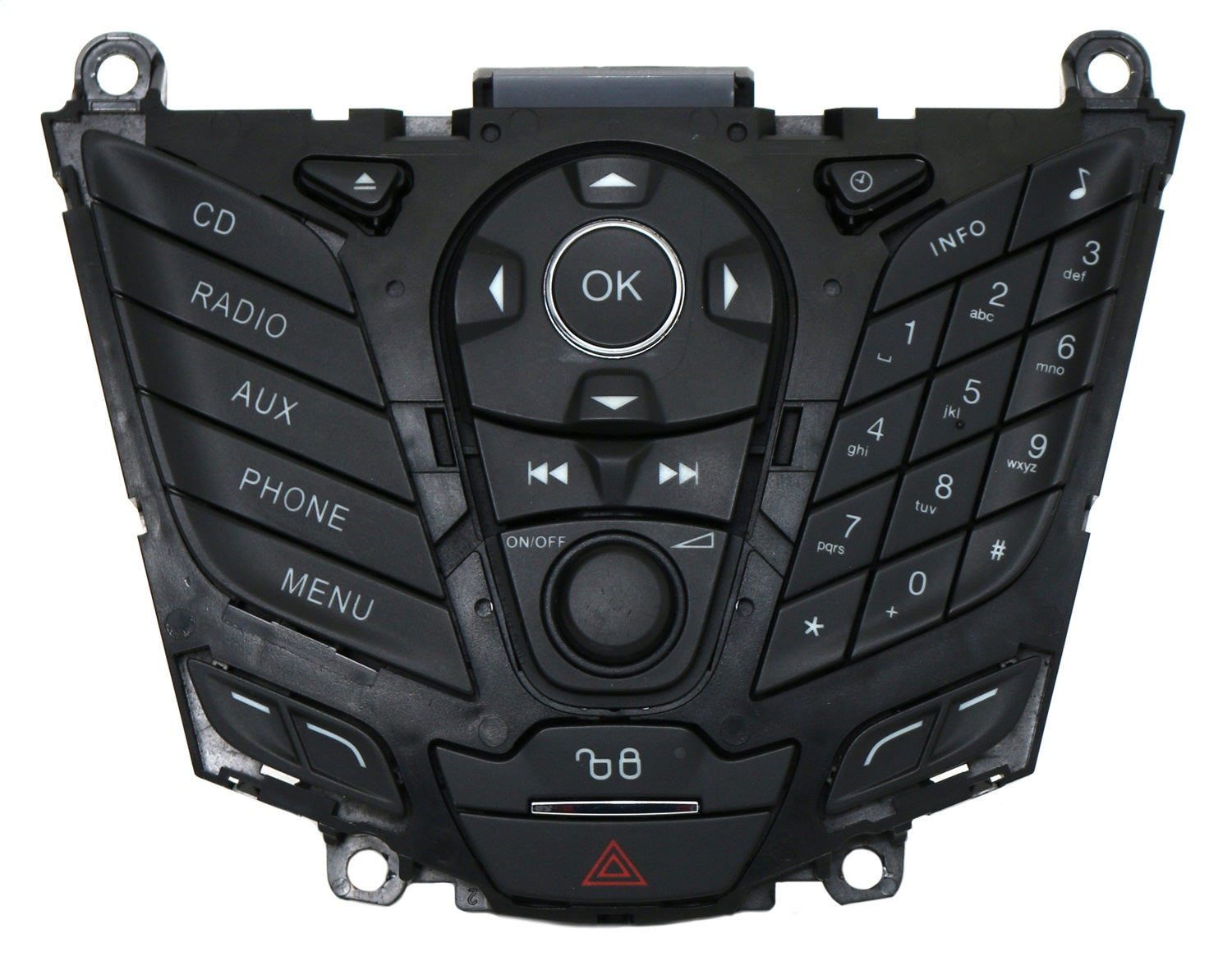 1 Factory Radio 638-03900-NOA Radio Control Panel; Remanufactured; Black; OE Part Number: CM5T-18K811-LB; 1 Factory Radio 638-03900-NOA