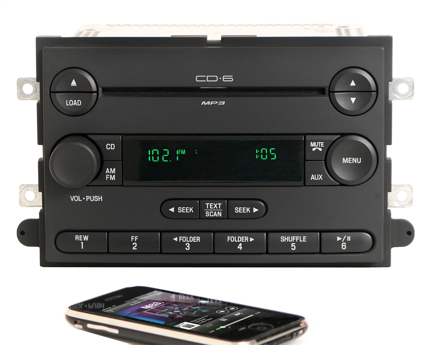 1 Factory Radio 638-07525-BT AM/FM Radio 6 Disc CD Player 1 Factory Radio 638-07525-BT