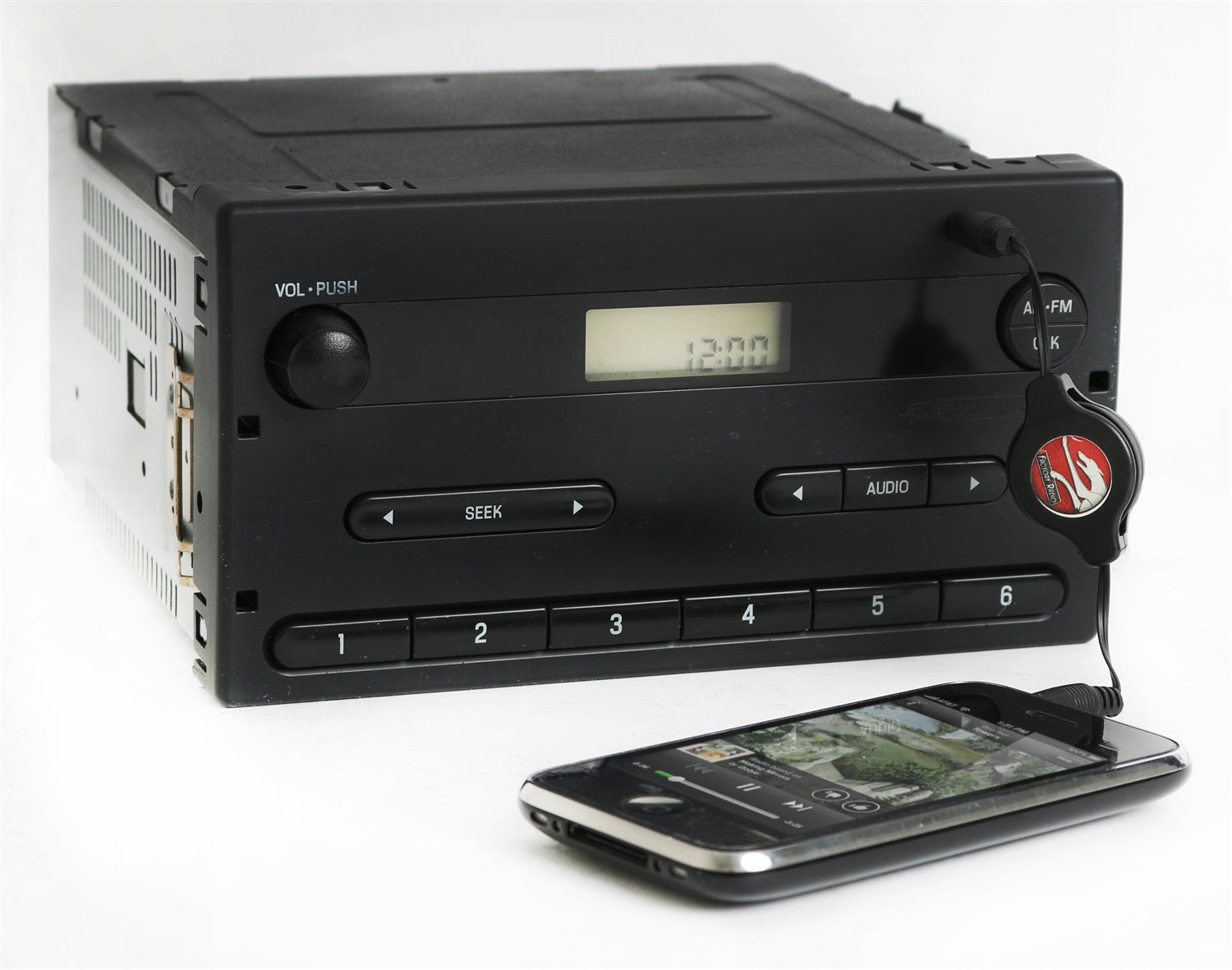 1 Factory Radio 638-02178-A AM/FM Radio; Remanufactured; w/Aux Input; Black; OE Part Number: 6L5T-18K810-AA; 1 Factory Radio 638-02178-A