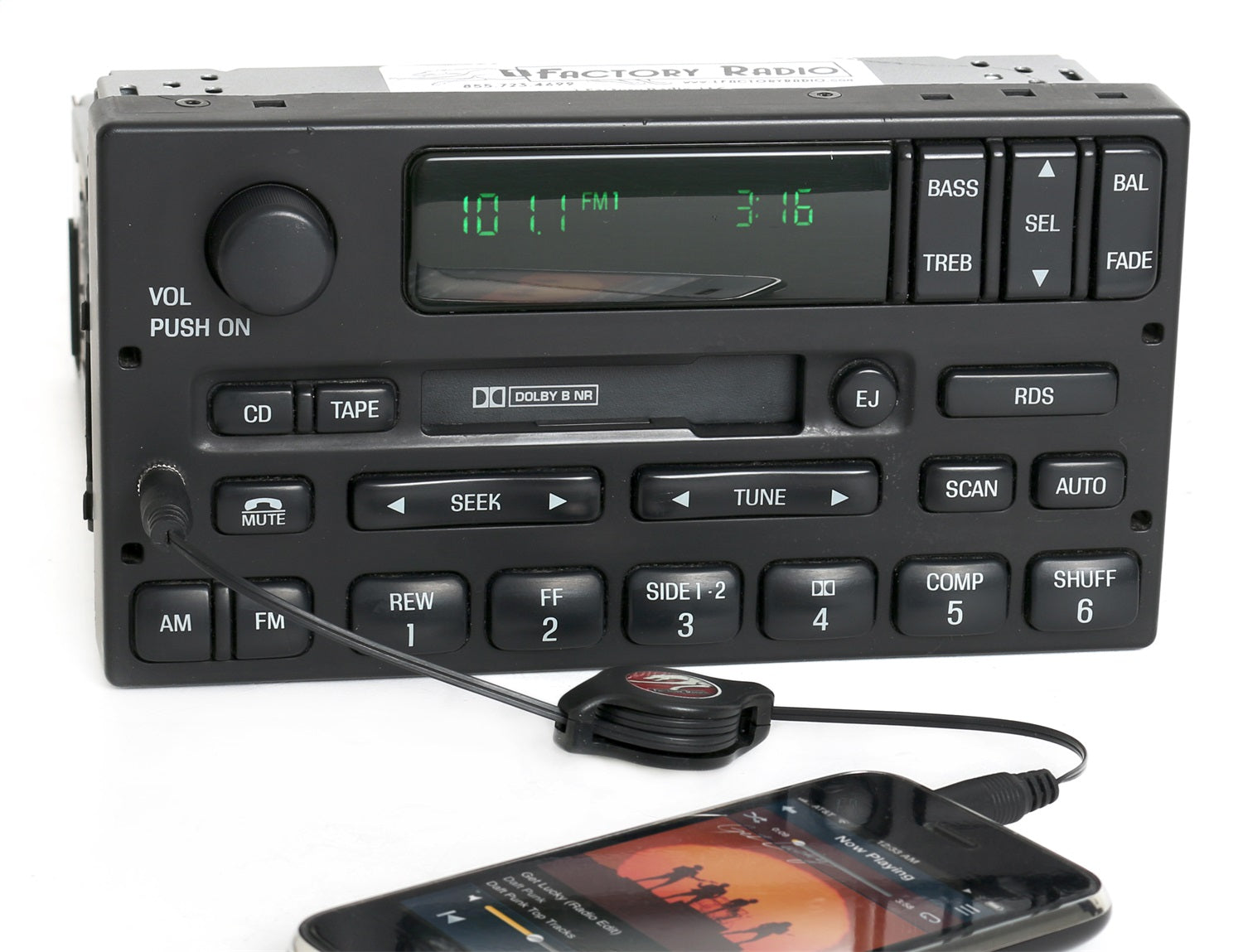 1 Factory Radio 638-01170-A AM/FM Radio Cassette Player 1 Factory Radio 638-01170-A