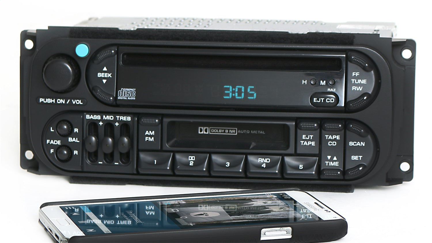 1 Factory Radio 638-01111C-BT AM/FM Radio CD Cassette Player 1 Factory Radio 638-01111C-BT