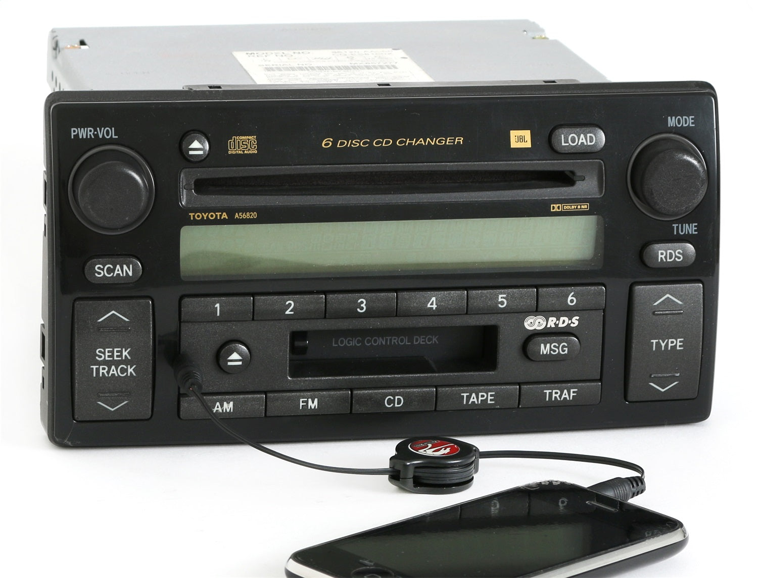 1 Factory Radio 638-58017B-A AM/FM Radio 6 Disc CD Cassette Player 1 Factory Radio 638-58017B-A