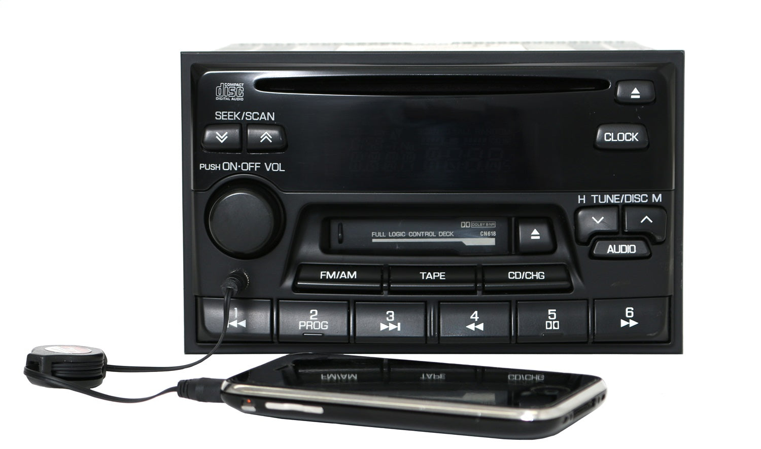 1 Factory Radio 638-57684-A AM FM Radio CD Cassette Player 1 Factory Radio 638-57684-A