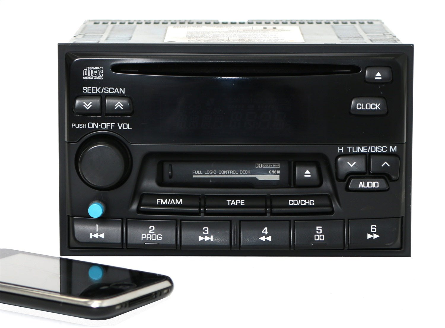 1 Factory Radio 638-57684-BT AM FM Radio CD Cassette Player 1 Factory Radio 638-57684-BT